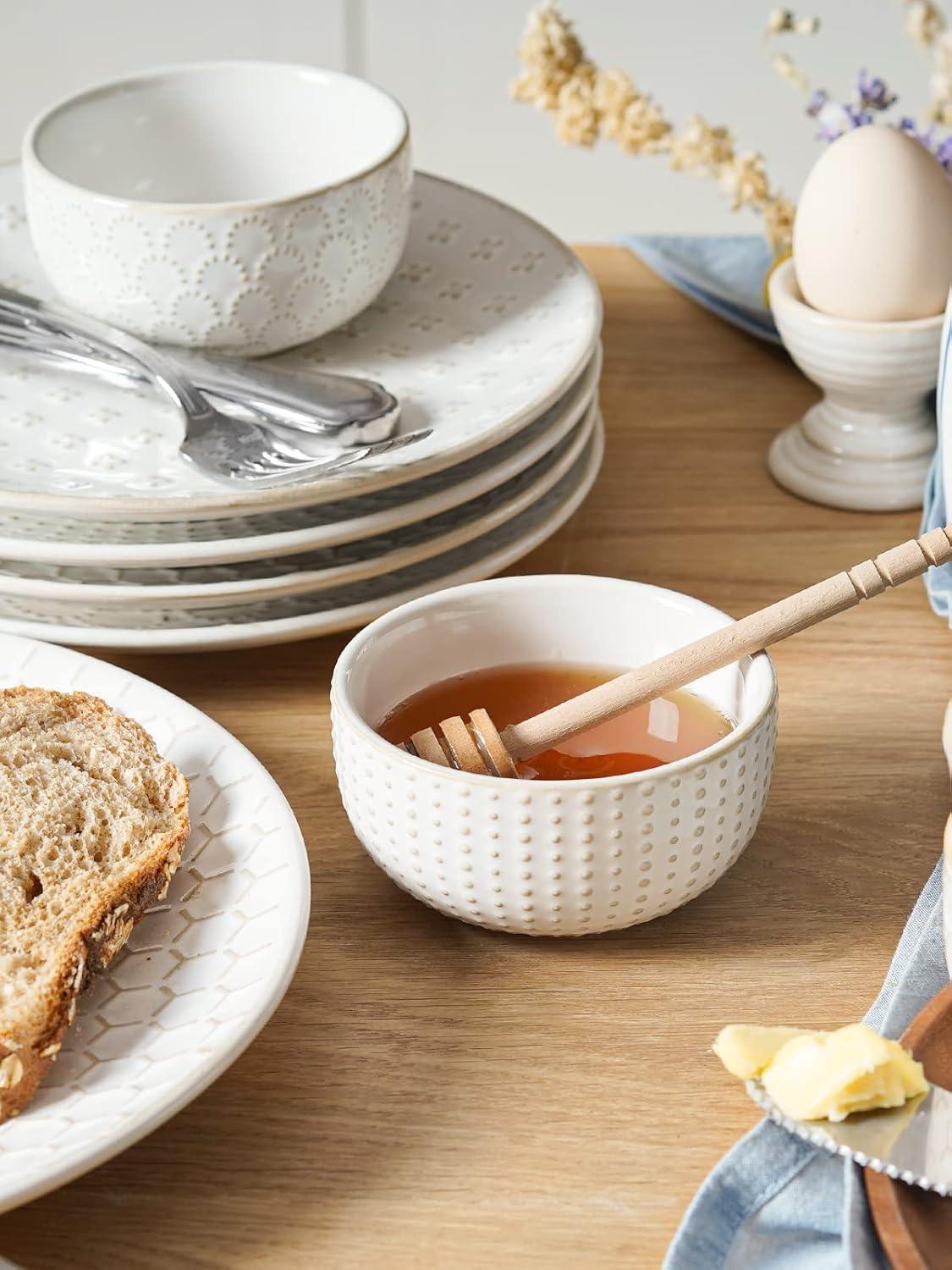 Winston Porter Large Soup Bowl 42 OZ, Ceramic Kitchen Bowl Set For Soup, Pho, Chip, Pasta, Fruits, Salad, Noodle And Ramen- 7 Inch, Set Of 4, Arctic White