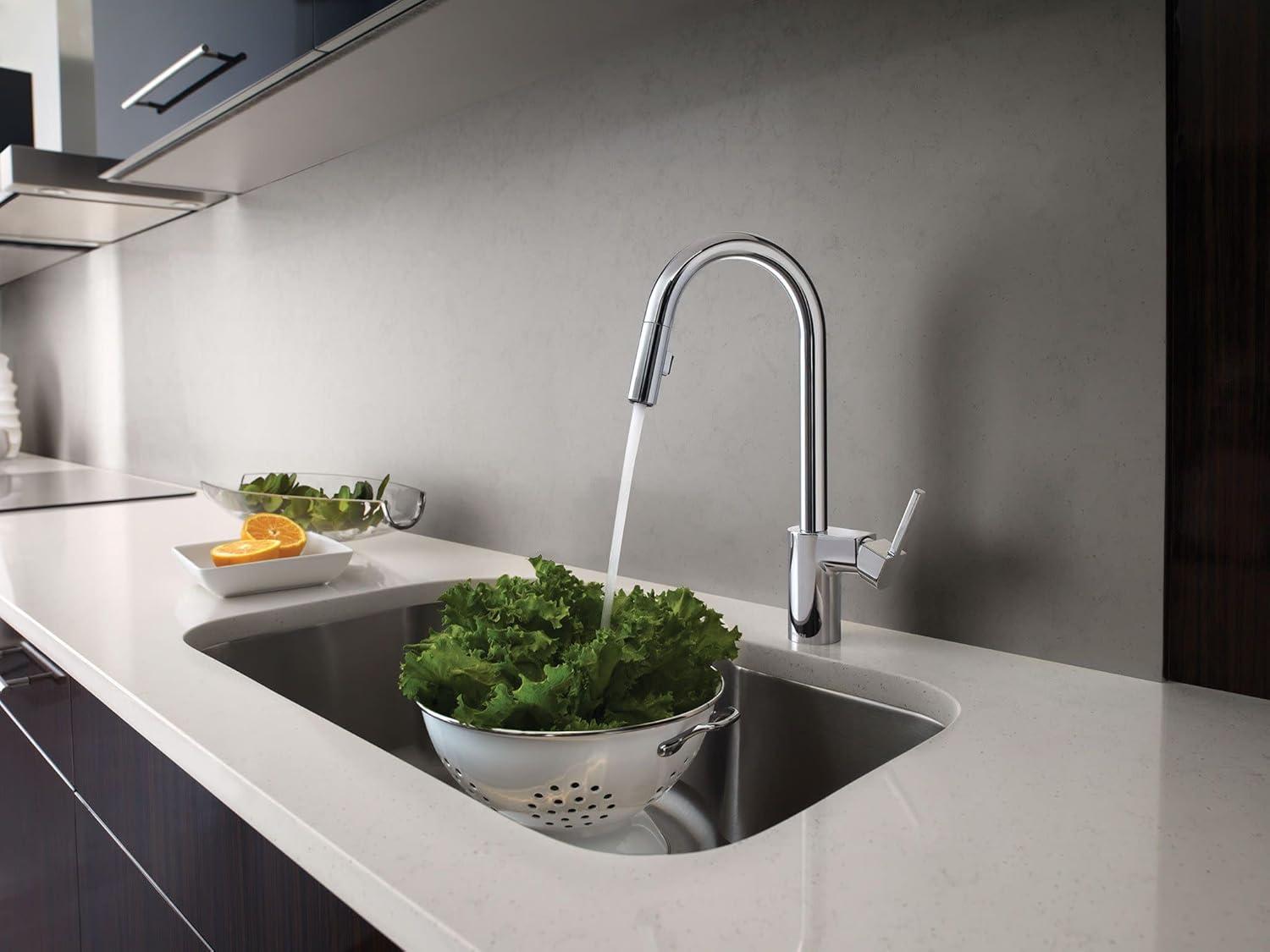 Moen Align One Handle Modern Kitchen Pulldown Faucet with Reflex and Power Clean Technology