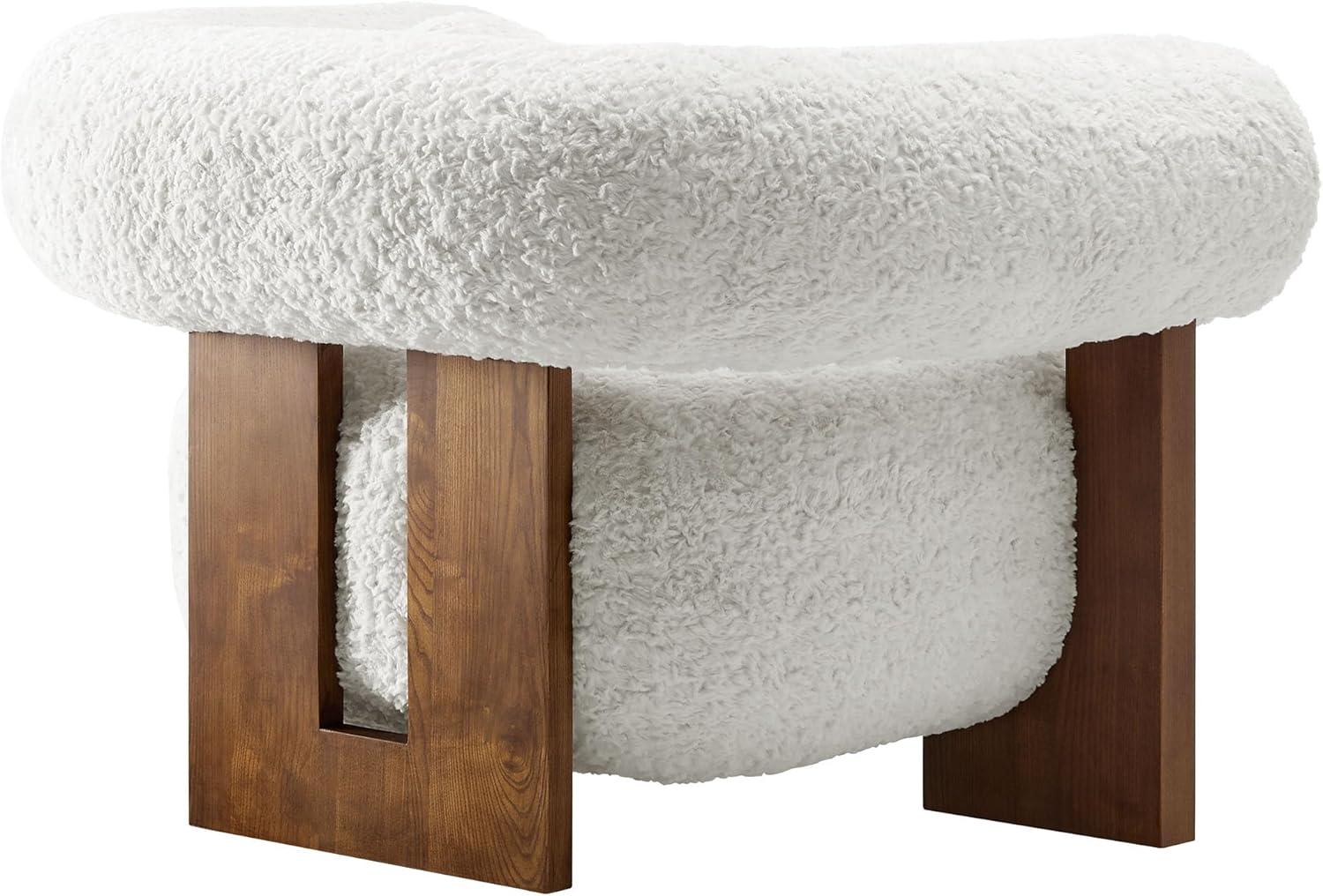 Modway Jace Faux Fur Fabric Accent Chair