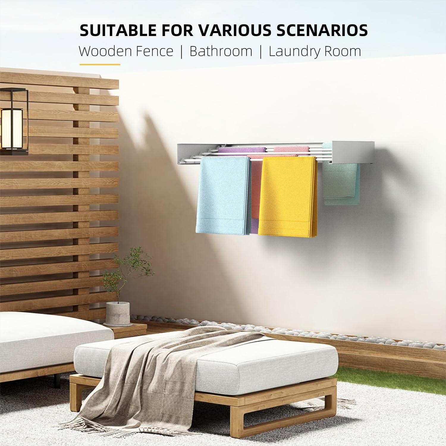 Filbop Metal Wall-Mounted Drying Rack