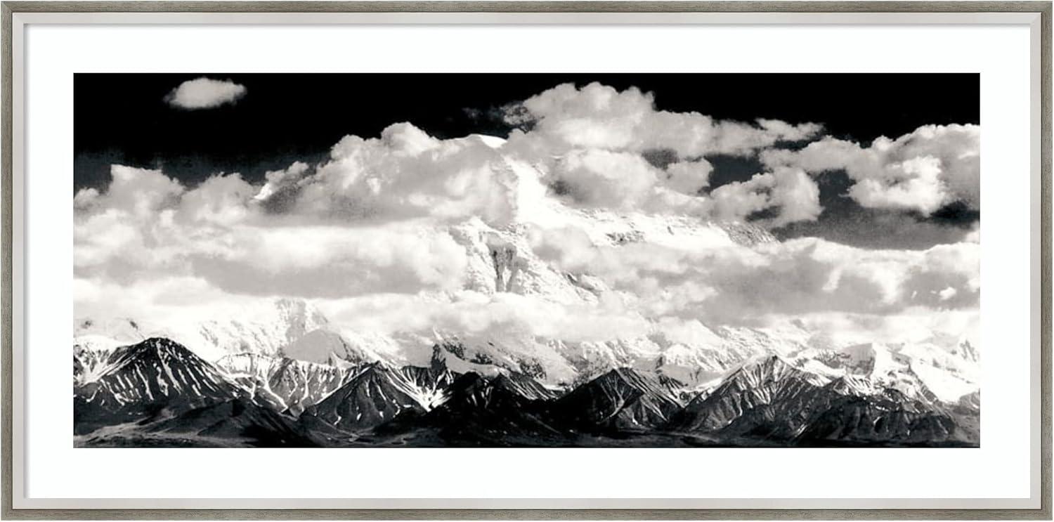 Amanti Art Dsw01252 19-5/8" X 39" "Mount Mckinley Range, Clouds, Denali National Park,