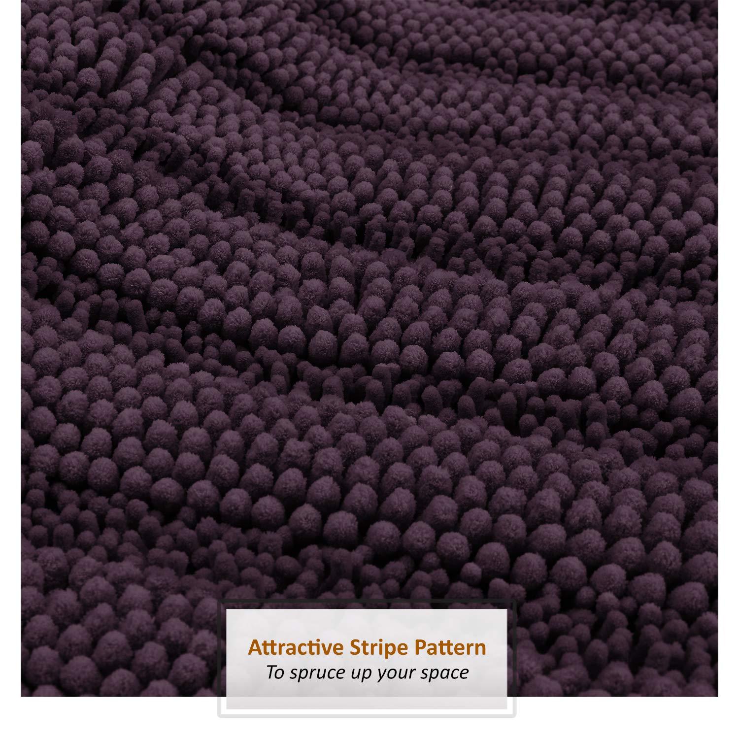 Clara Clark Clara Clark Chenille Extra Soft And Absorbent Bath Mat.