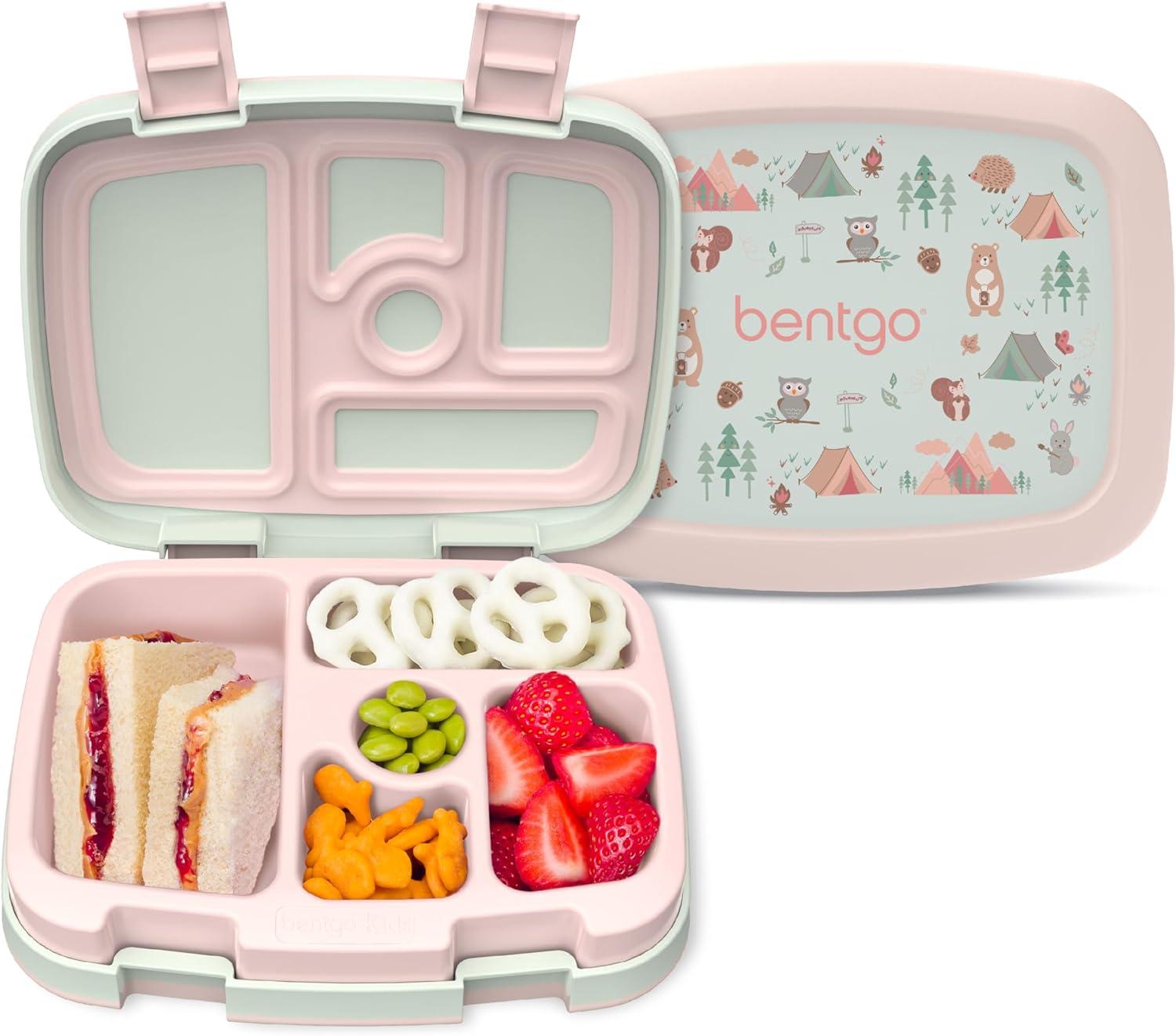 Bentgo Kids' Prints Leakproof, 5 Compartment Bento-Style Lunch Box