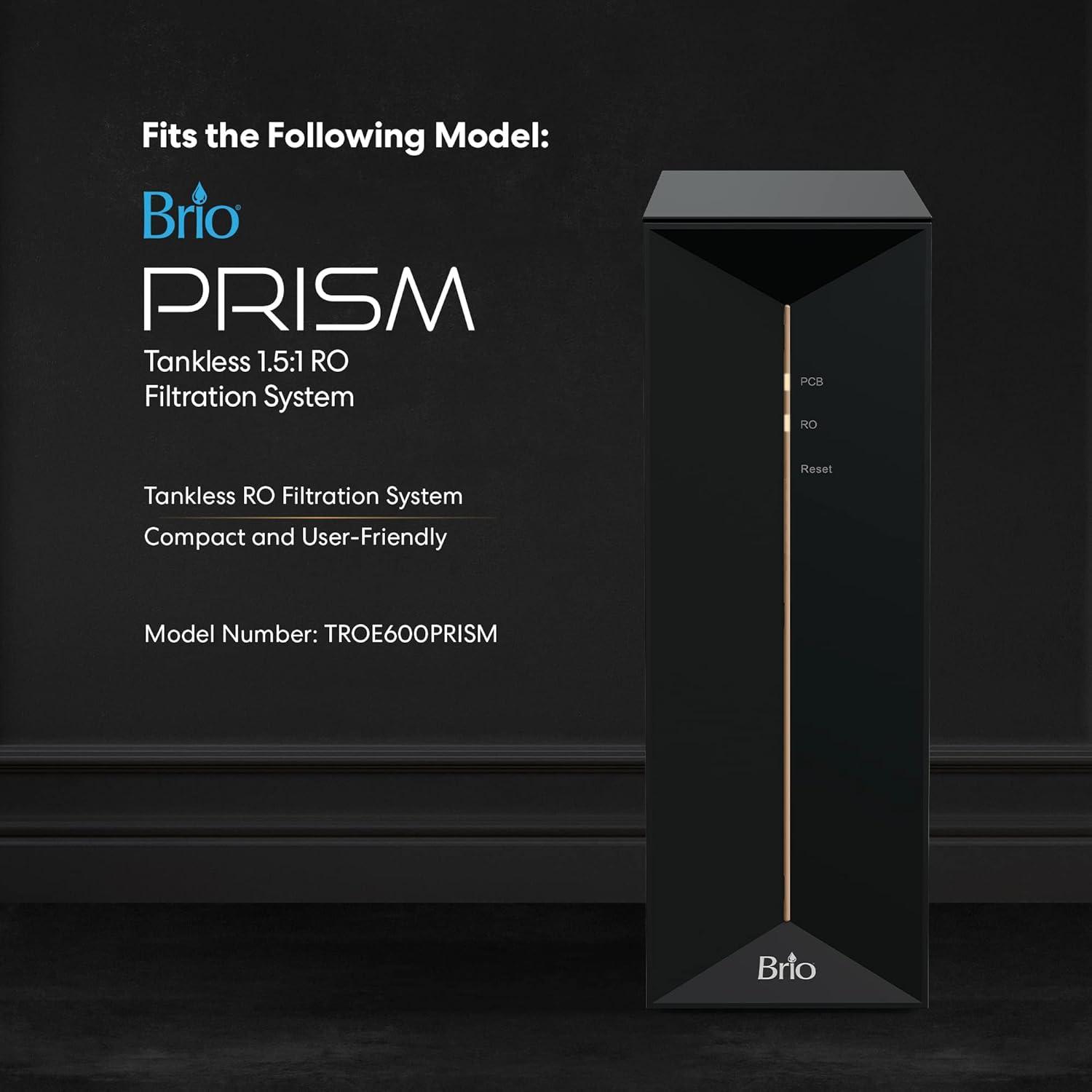 Brio Reverse Osmosis Membrane Replacement Filter for Brio Model TROE600PRISM, Piece Count 1