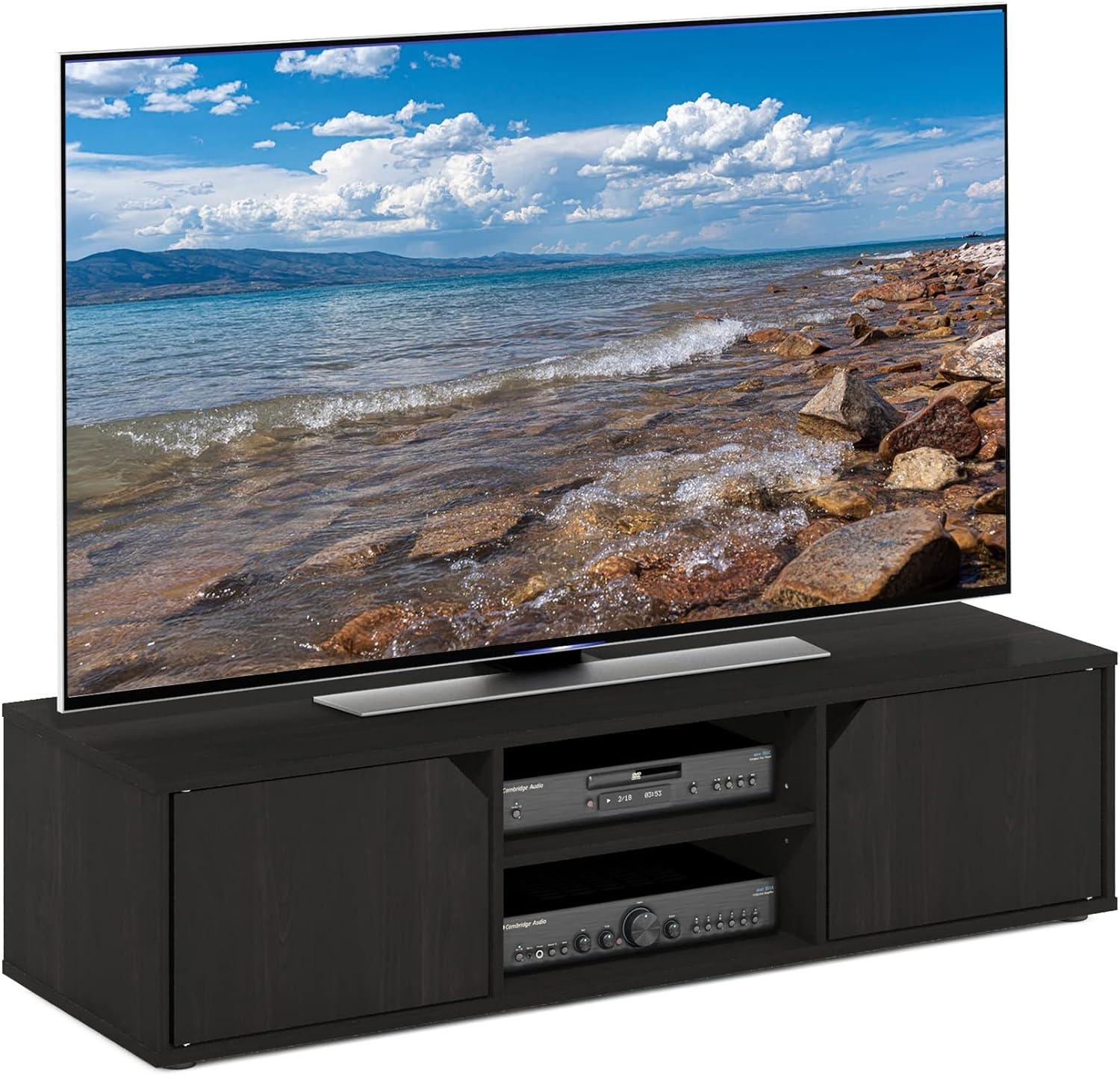 Furinno Classic TV Stand for TV up to 55 Inch, Espresso