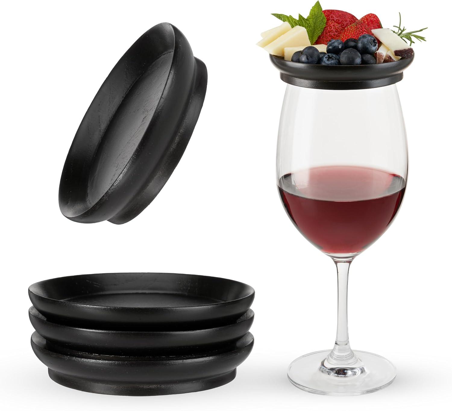 Twine Wine Glass Topper Appetizer Plates | Wayfair
