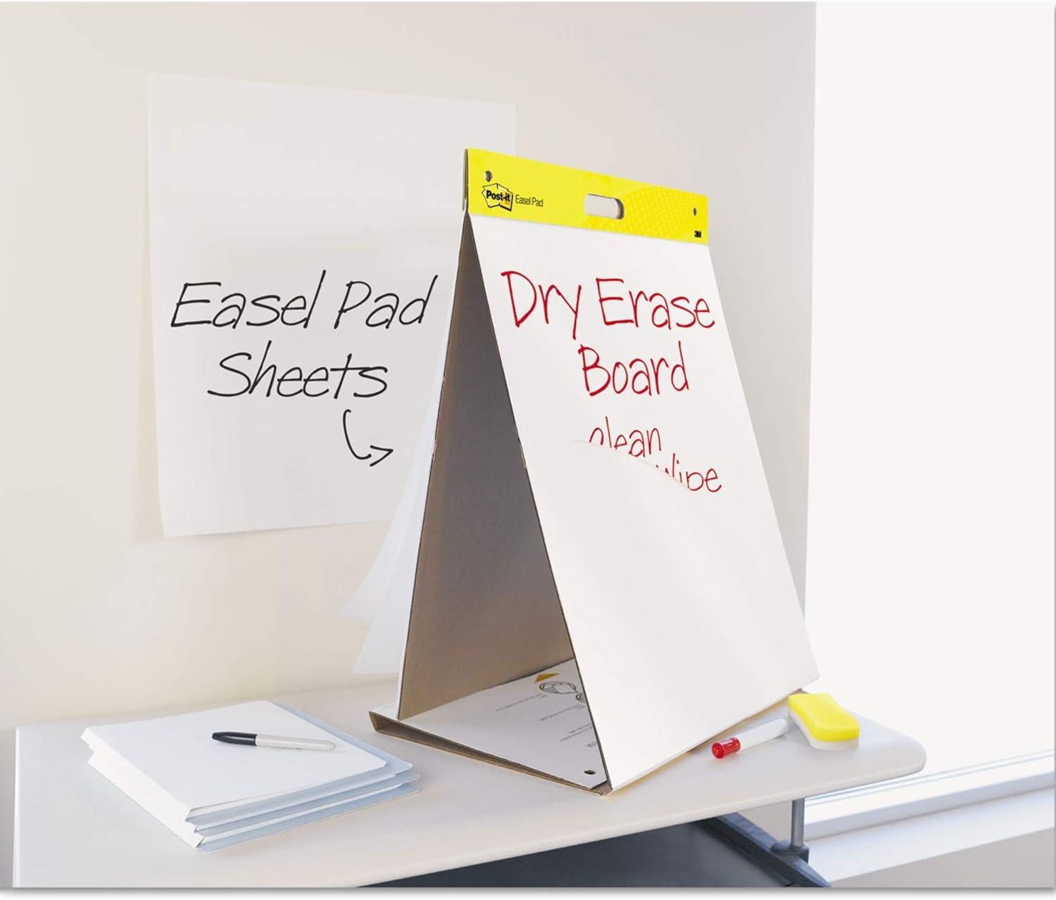 Post-it Self-Stick Easel Pad and Dry Erase Board, 20 x 23 Inches, Unruled, 20 Sheets