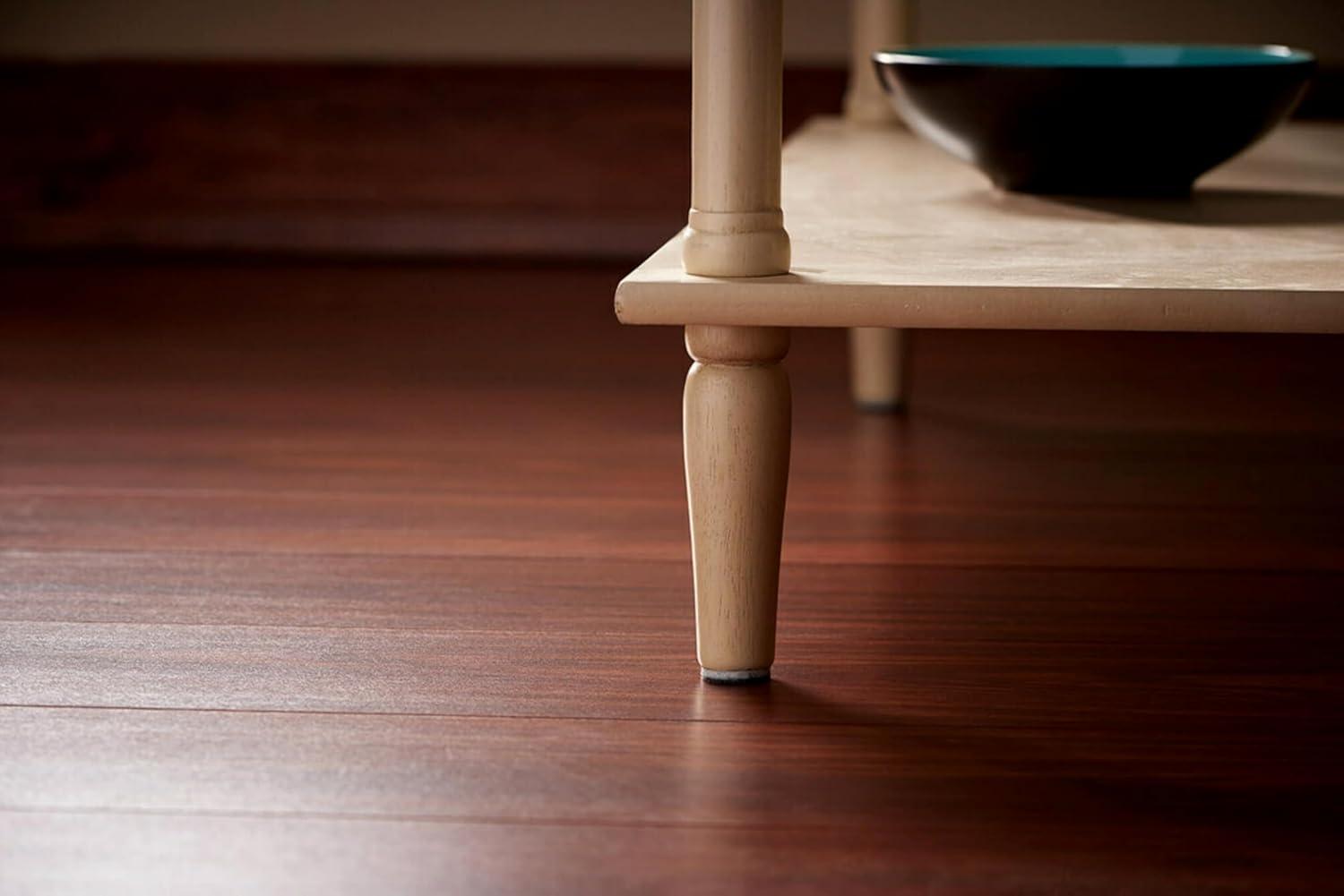 Scotch Felt Furniture Pads 4 PCS Furniture Pads for Hardwood Floors, Round, Brown 3" Diameter