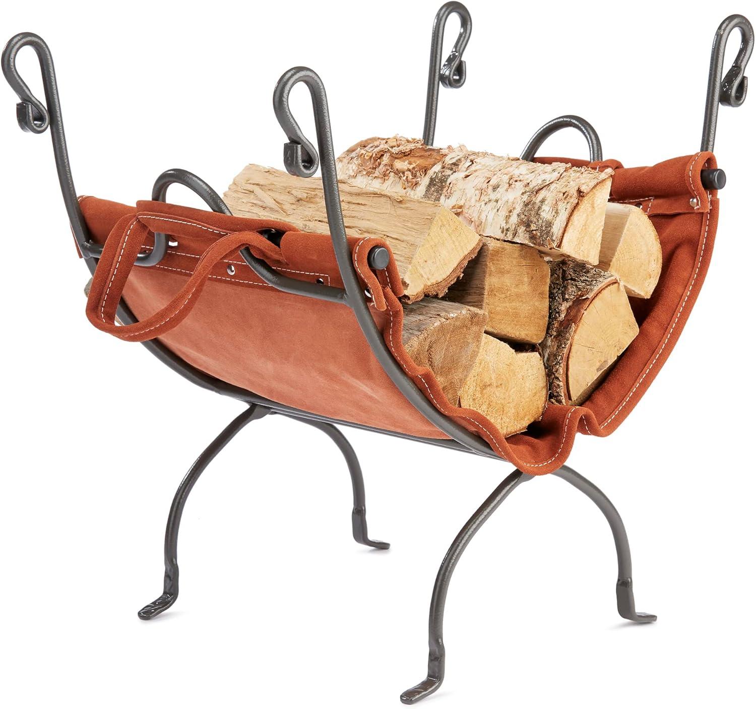 Abibail 23'' W Metal Log Rack