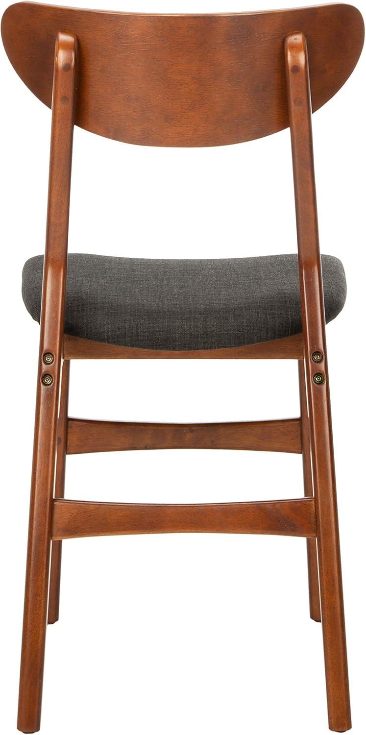 Lucca Retro Dining Chair (Set of 2) - DCH1001 - Walnut/Black - Safavieh