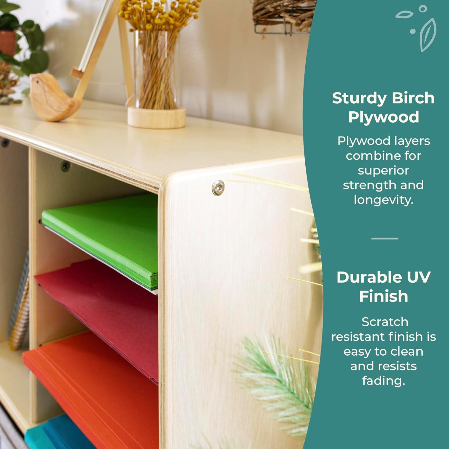 Guidecraft EdQ Essentials Shelves & 10 Bin Storage Unit