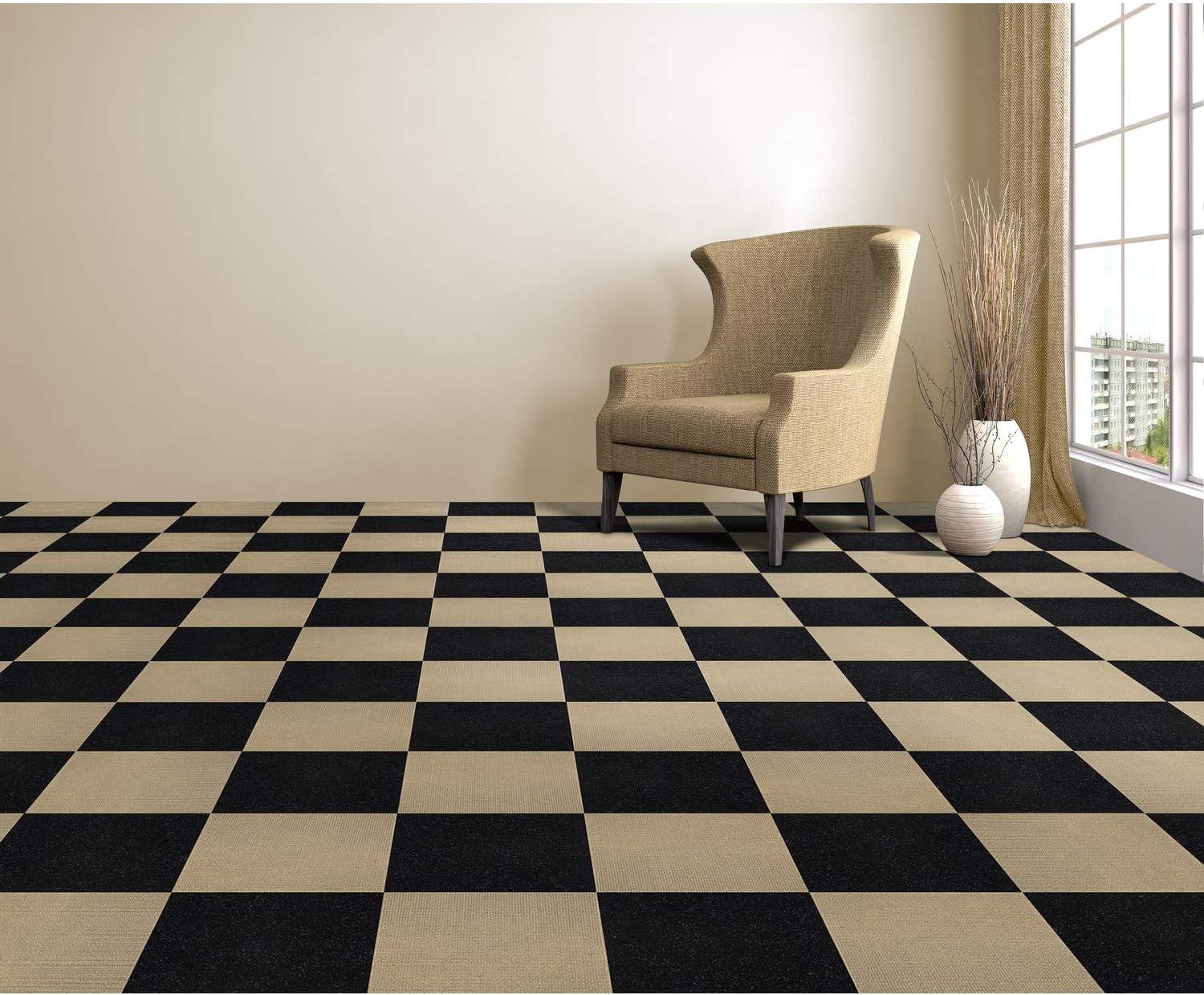 Achim Importing Co Nexus 12'' W x 12'' L Level Loop Adhesive, Peel & Stick Polyester Carpet Tile