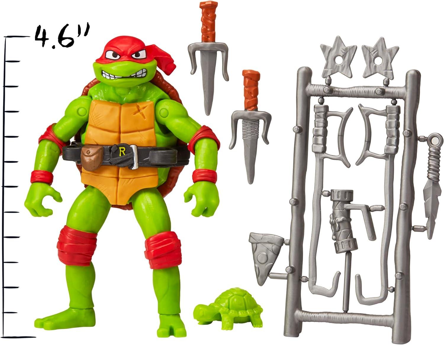 Teenage Mutant Ninja Turtles: Mutant Mayhem 4.65” Raphael Basic Action Figure by Playmates Toys