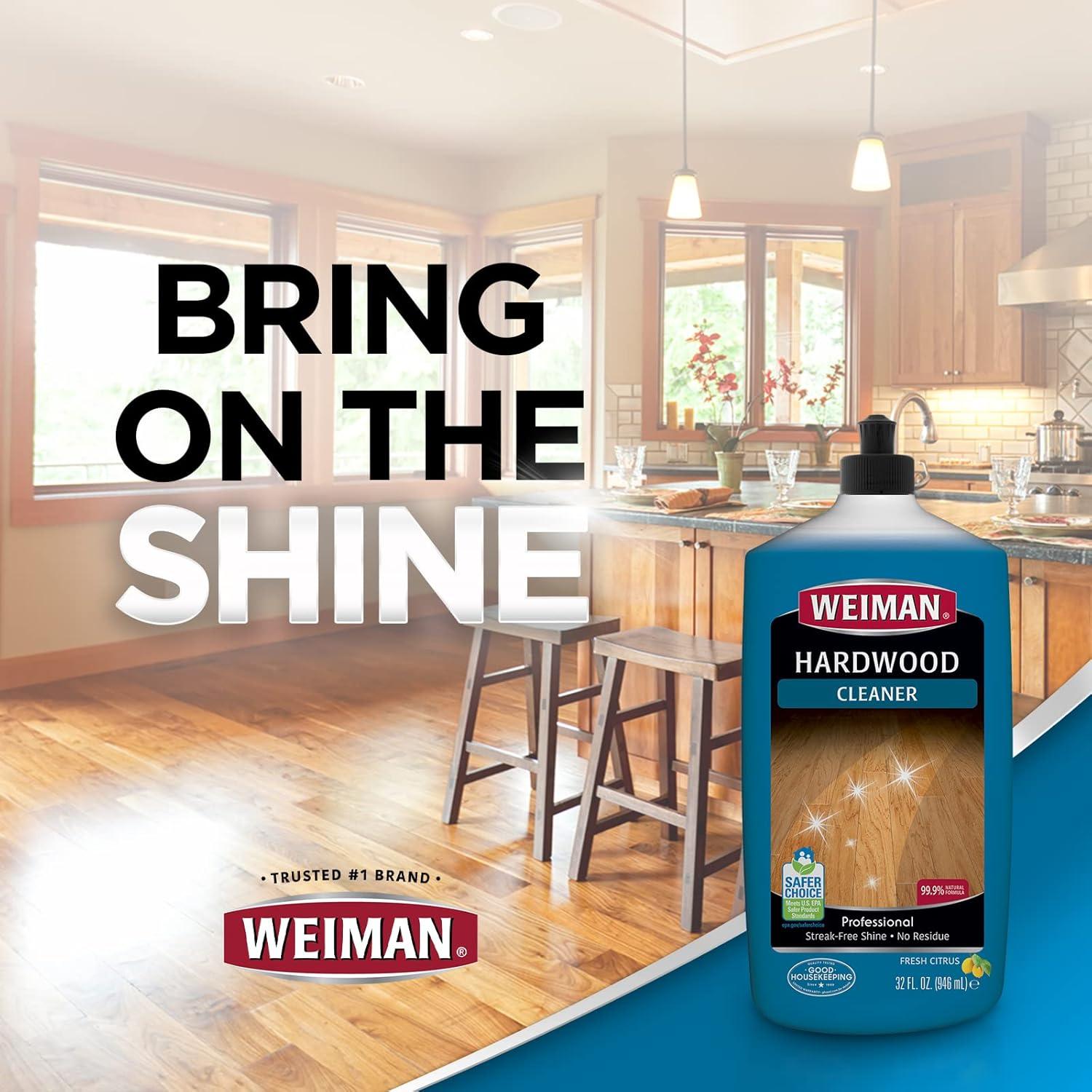 WEIMAN Hardwood Floor Cleaner, 32 oz Squeeze Bottle, Each