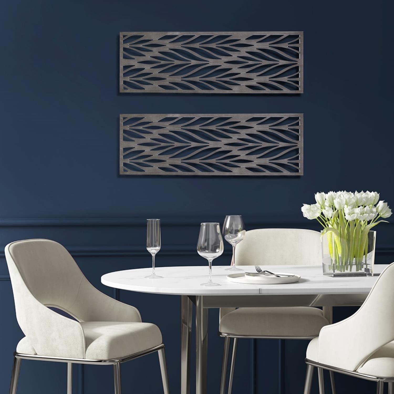 Florian Gray Laser Cut Wood Panel Wall Décor