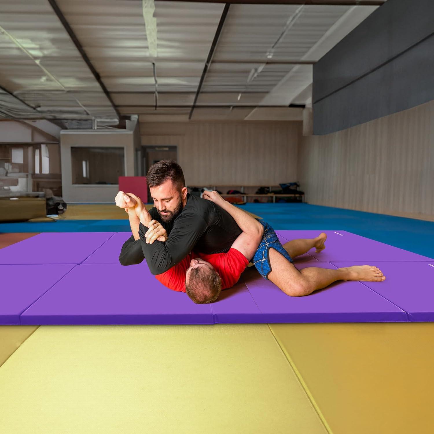 BalanceFrom Fitness BalanceFrom Fitness All Purpose Folding Gymnastics Gym Exercise Mat for Yoga, Aerobics, Pilates, and Martial Arts