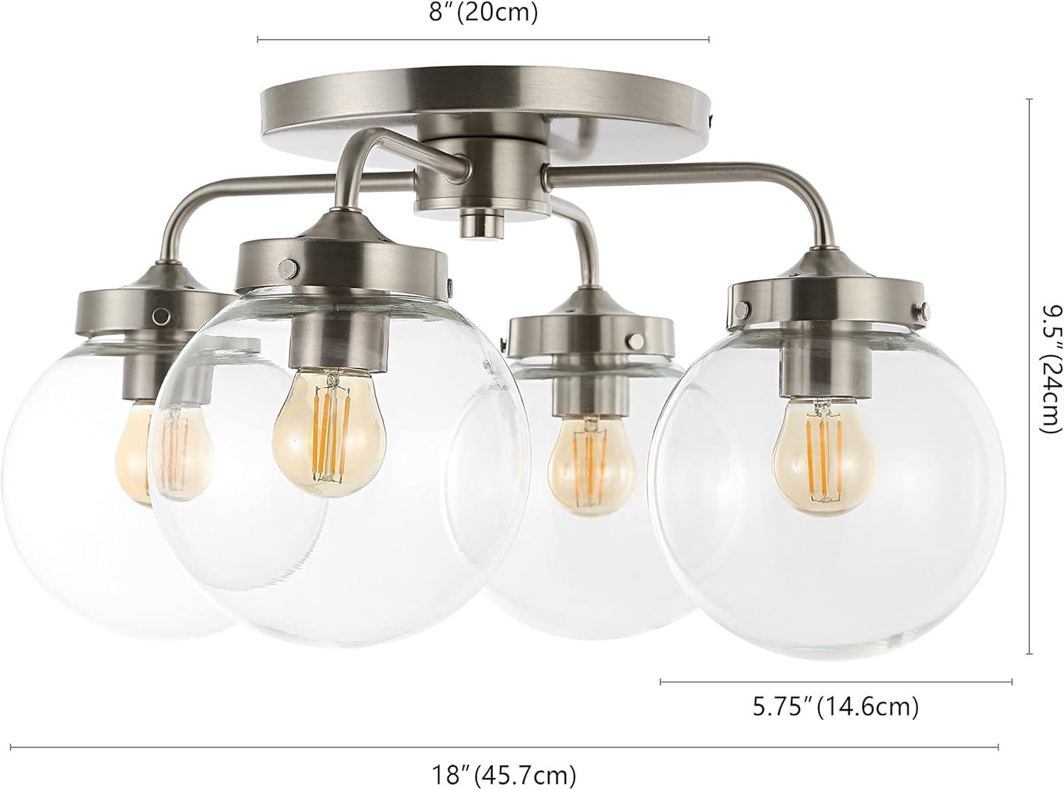 Ailana Glass Semi Flush Mount