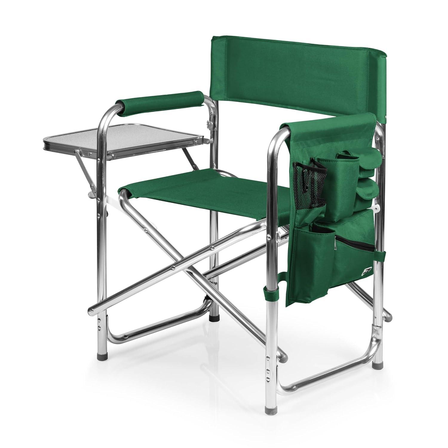 Picnic Time Sports Outdoor Portable Camp Chair with Side Table