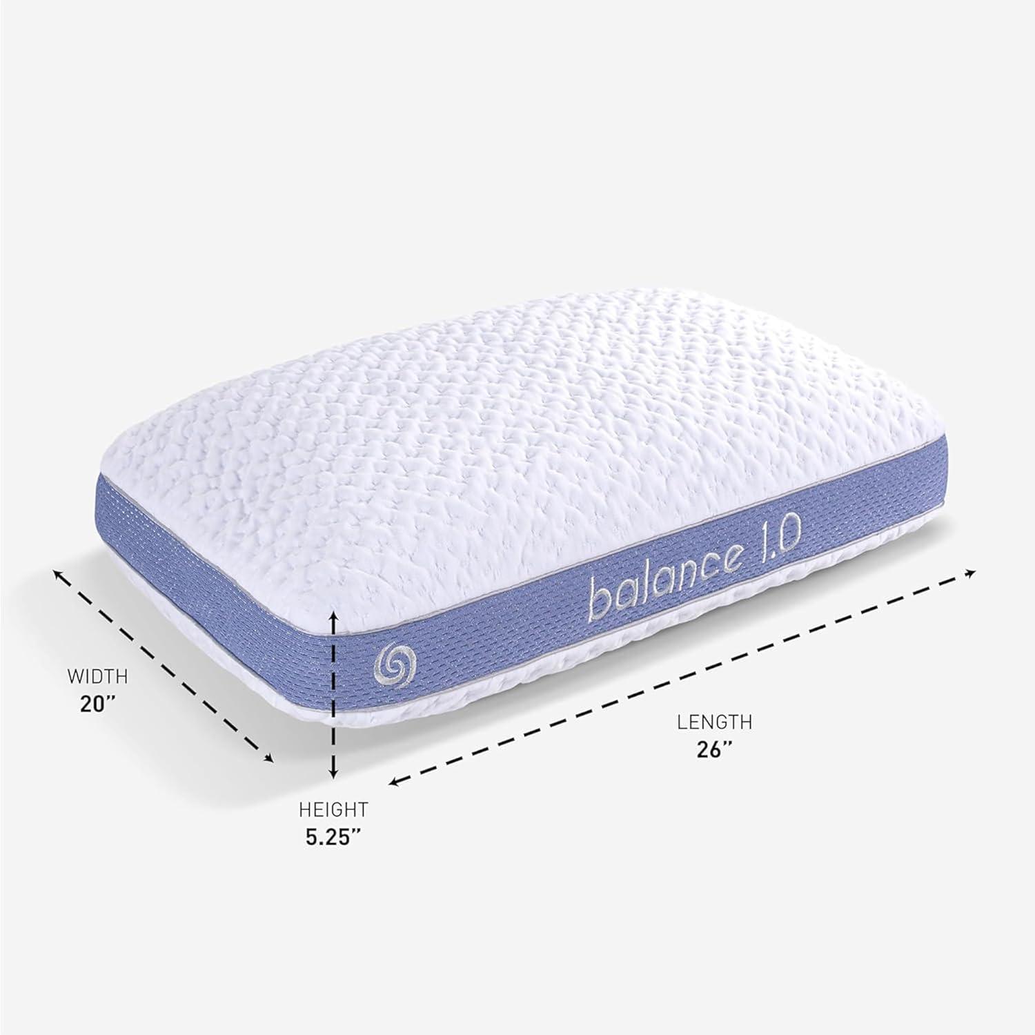 Bedgear Balance Performance Pillow - Medium - Moisture Wicking - All Sleep Positions