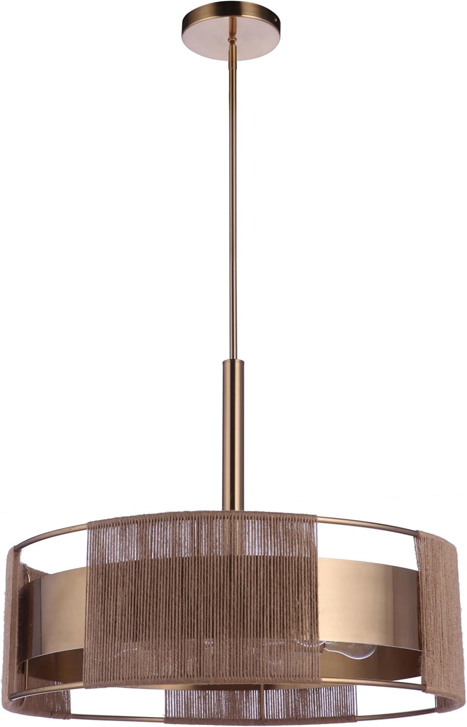 Craftmade Lighting Kensey 6 - Light Pendant in  Satin Brass