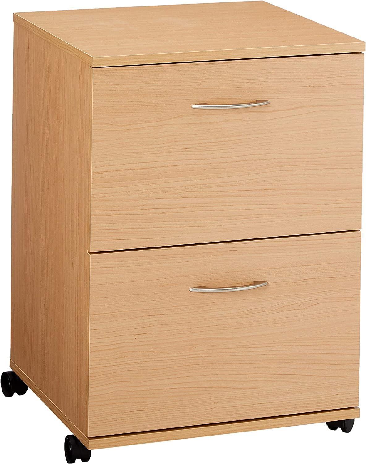 Essentials 2 Drawer Rolling Filing Cabinet - Nexera