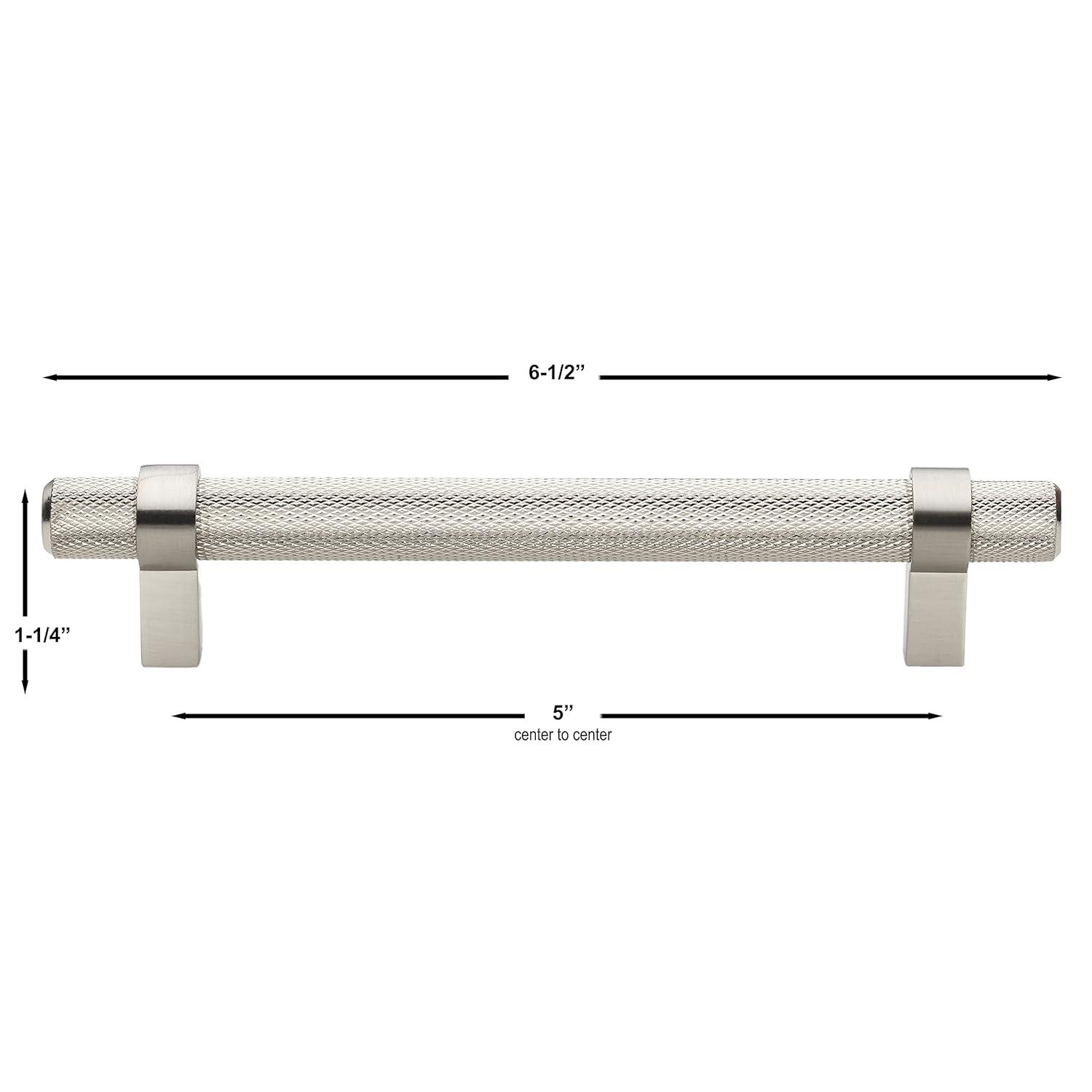 Pinnacle Collection GlideRite Hardware Solid Steel Euro Bar Pull
