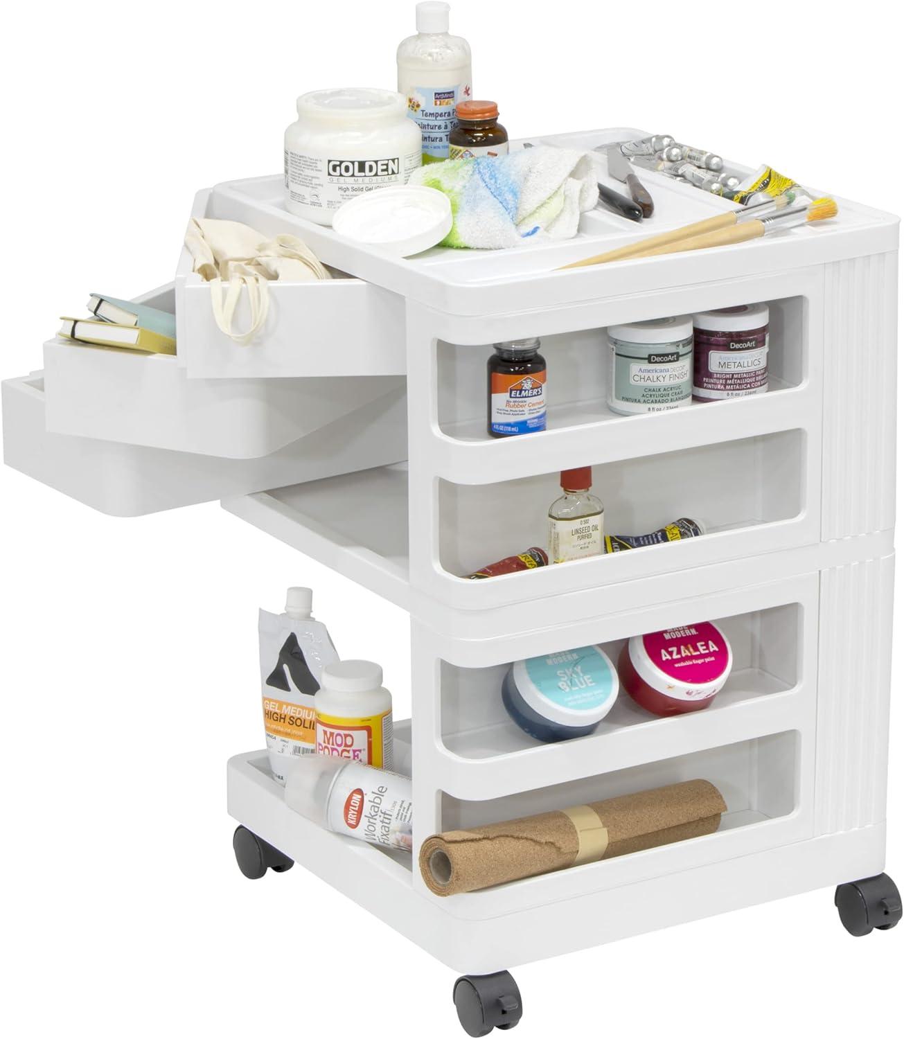 Studio Designs Kubx Pro Mobile Storage Cart - White