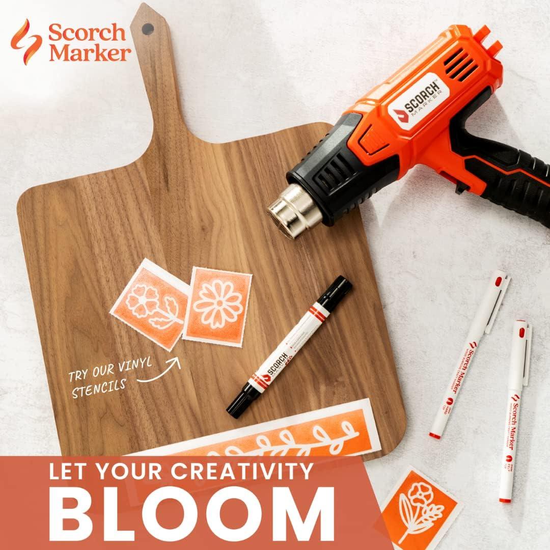Scorch Marker Walnut Cutting Board, Personalizable Woodburning Piece for Kitchen Use or Decor, For Use with Scorch Marker and Our Vinyl Stencils