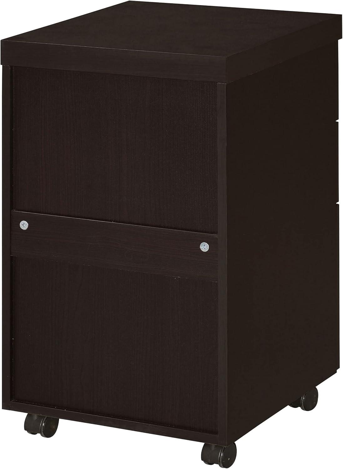 Black 3-Drawer Lockable Mobile Storage Cabinet