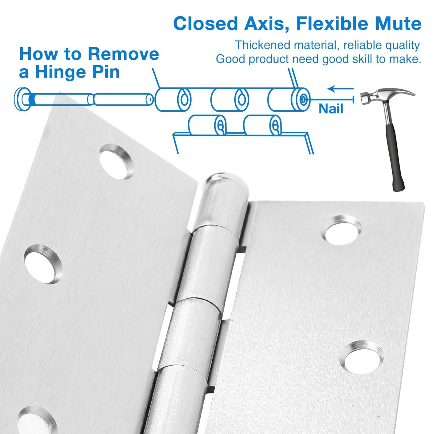 Design House 3.5" H x 3.5" W Butt Bearing Door Hinges (Set of 3)