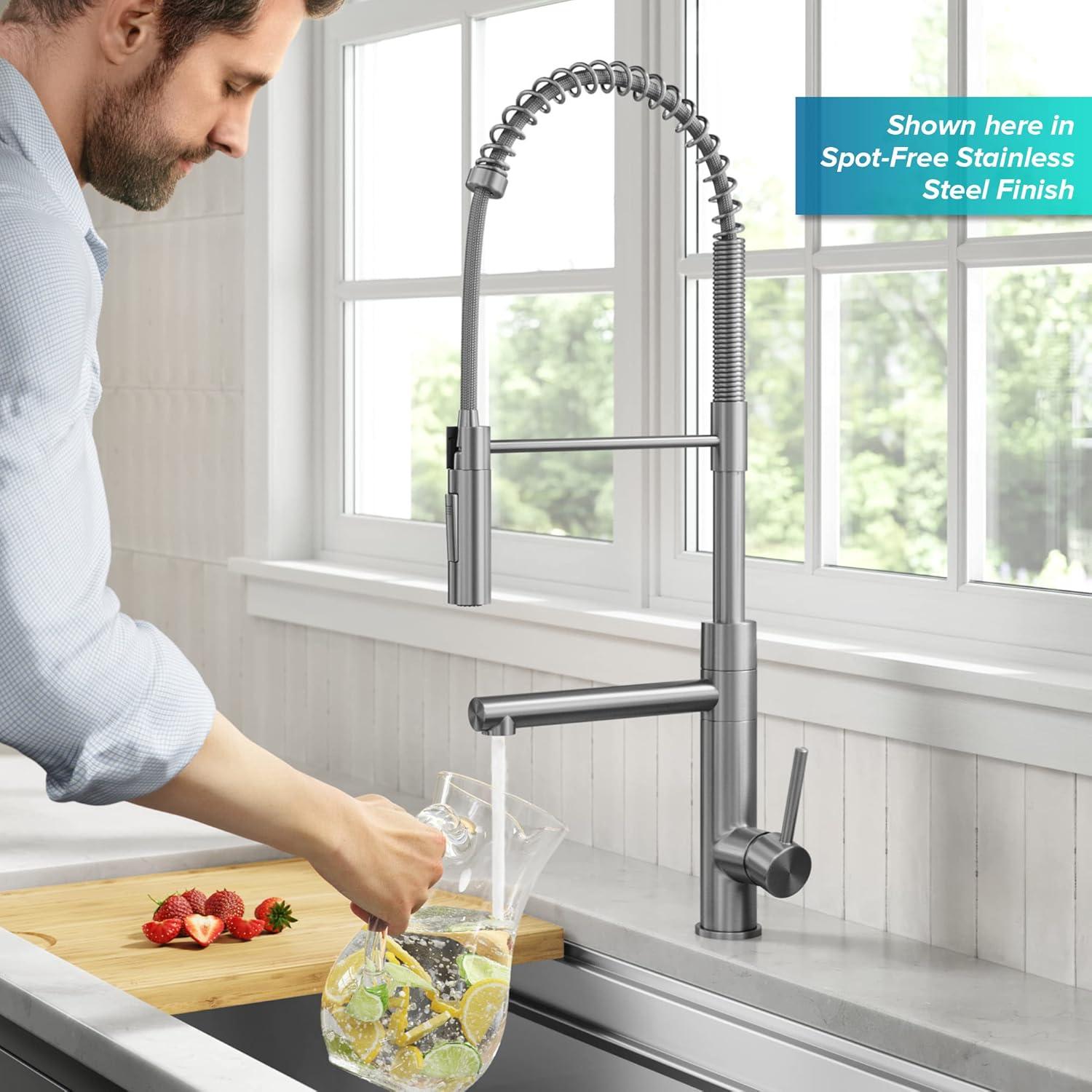 Artec Pro Commercial Style Pull-Down Single Handle Kitchen Faucet with Pot Filler