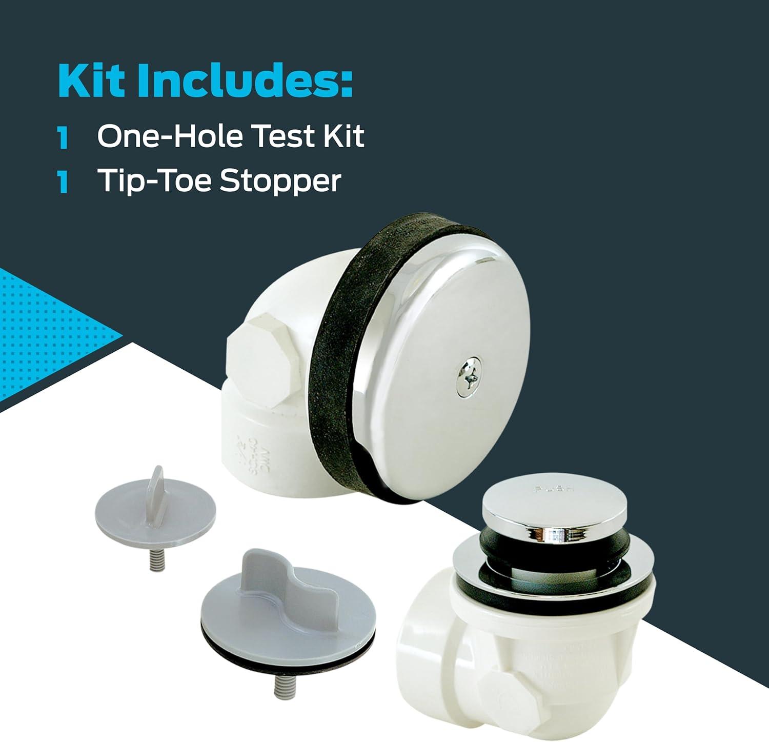 Eastman 35228 Sch. 40 One Hole Bath Waste with Test Kit