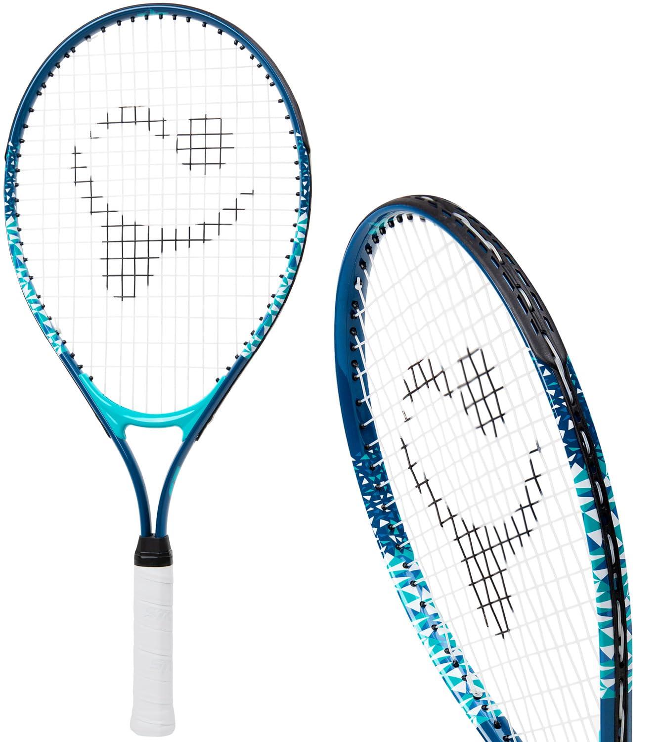 Kids Tennis Racket with Training Videos – Aluminum Youth Tennis Racket with Neoprene Handle for Children Age 5-12 – Learn Faster and Play Better by Street Tennis Club