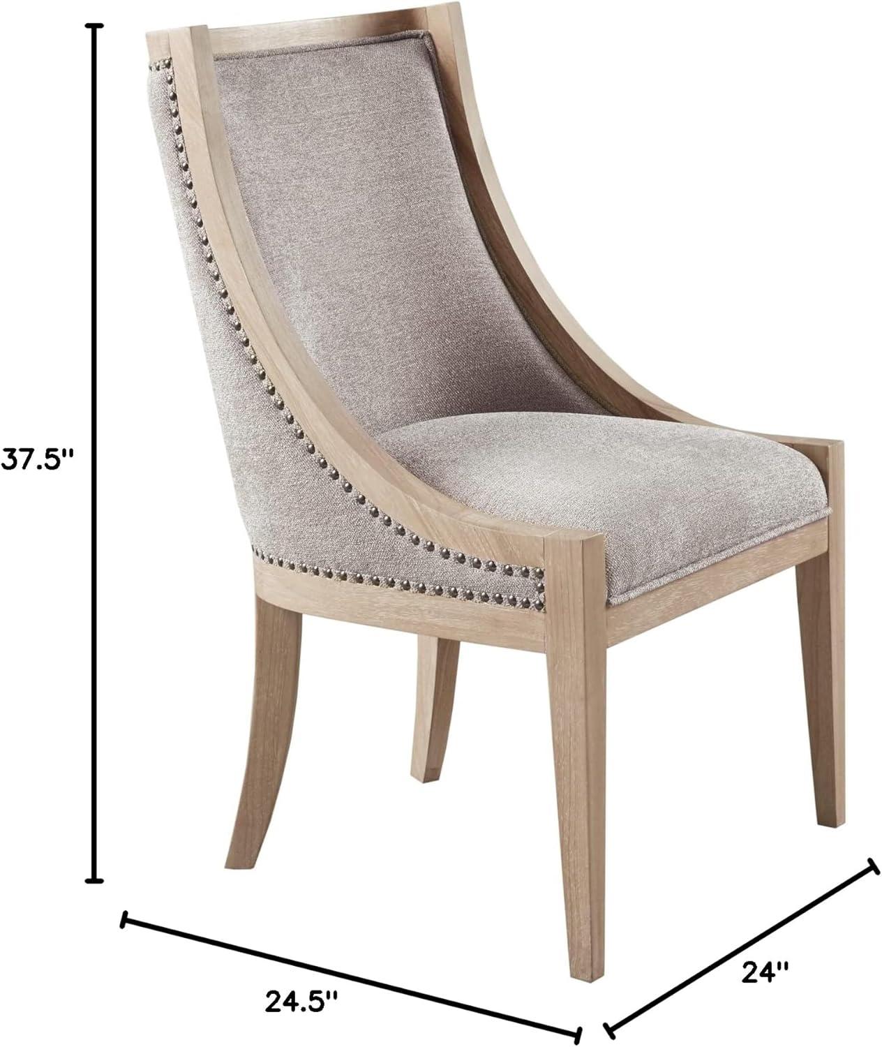 Martha Stewart Elmcrest Farmhouse Dining Chair with Nailhead Trim