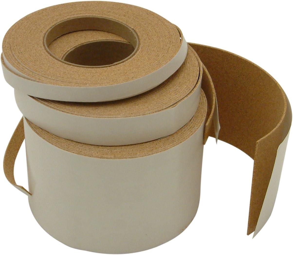 JVCC CORK-1 Adhesive-Backed Cork Tape: 1/2 in x 300 in. (Light Brown)