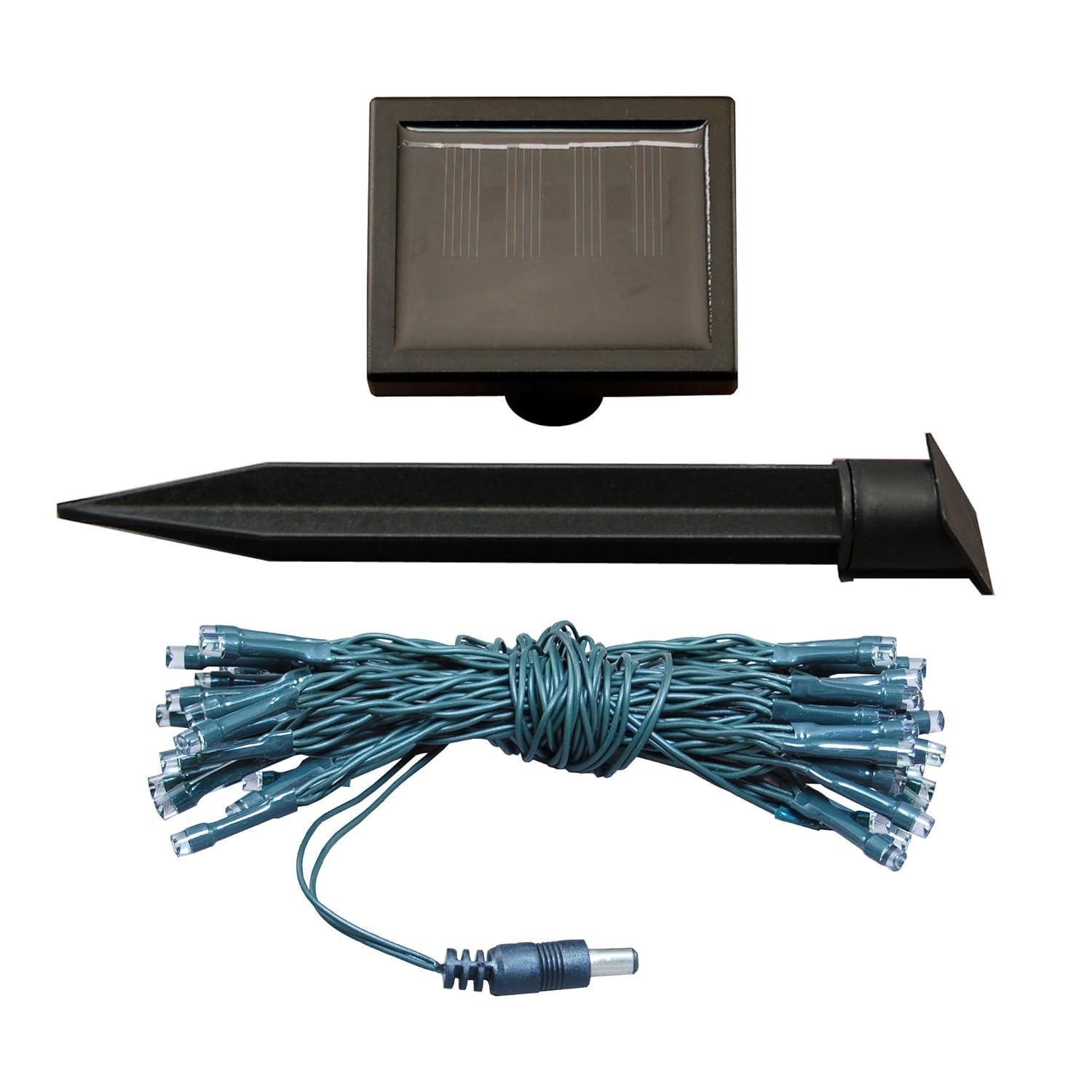 LumaBase Solar Powered Mini String Lights with 50 Soft White Bulbs