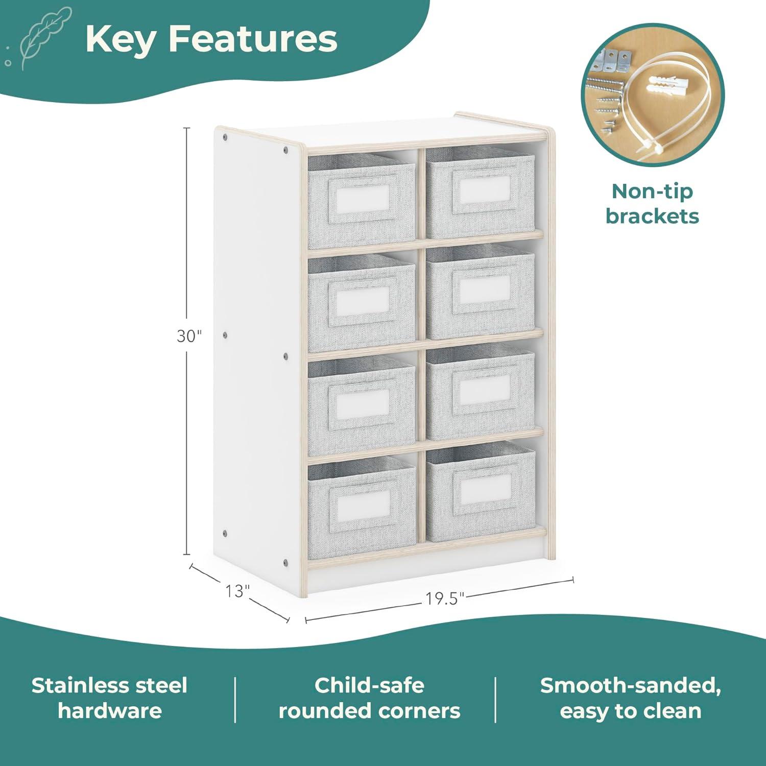 EdQ Essentials Bin Cubby Storage Organizer