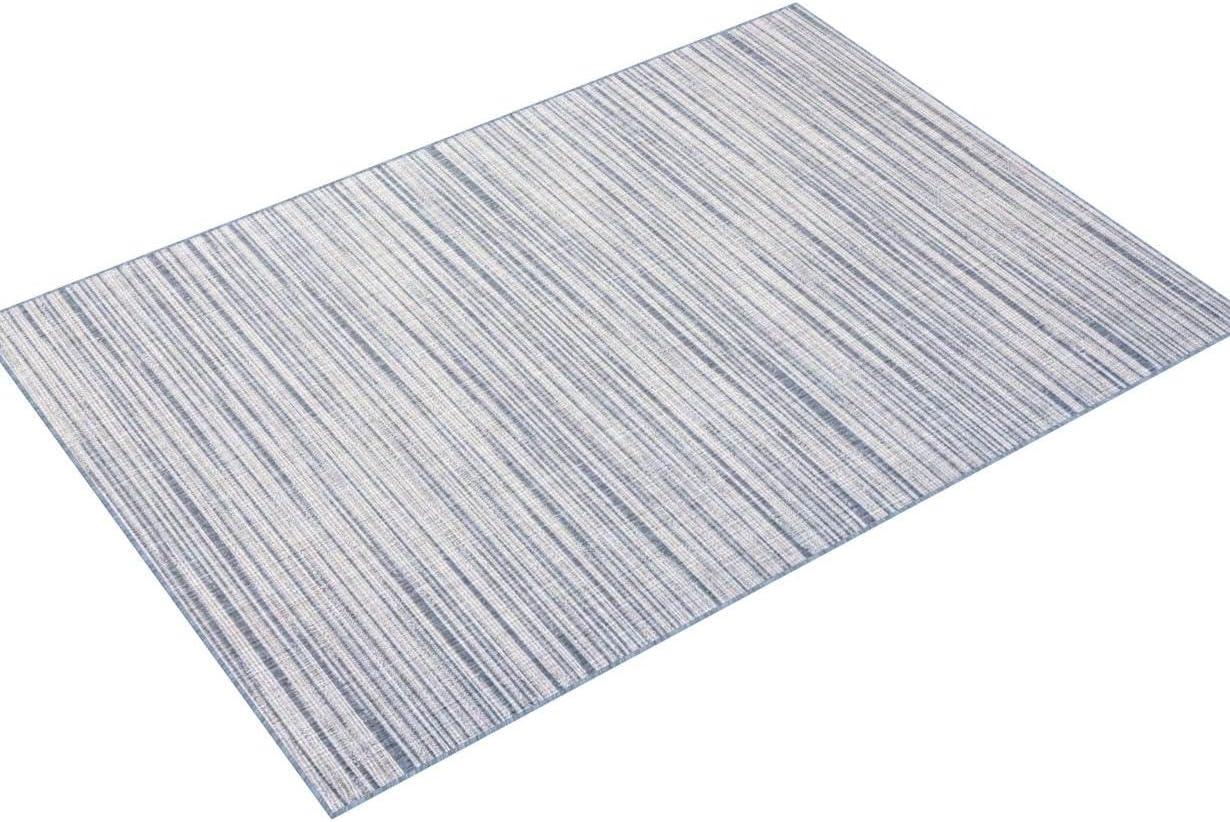 Nicole Miller Abstract Blue Indoor / Outdoor Area Rug