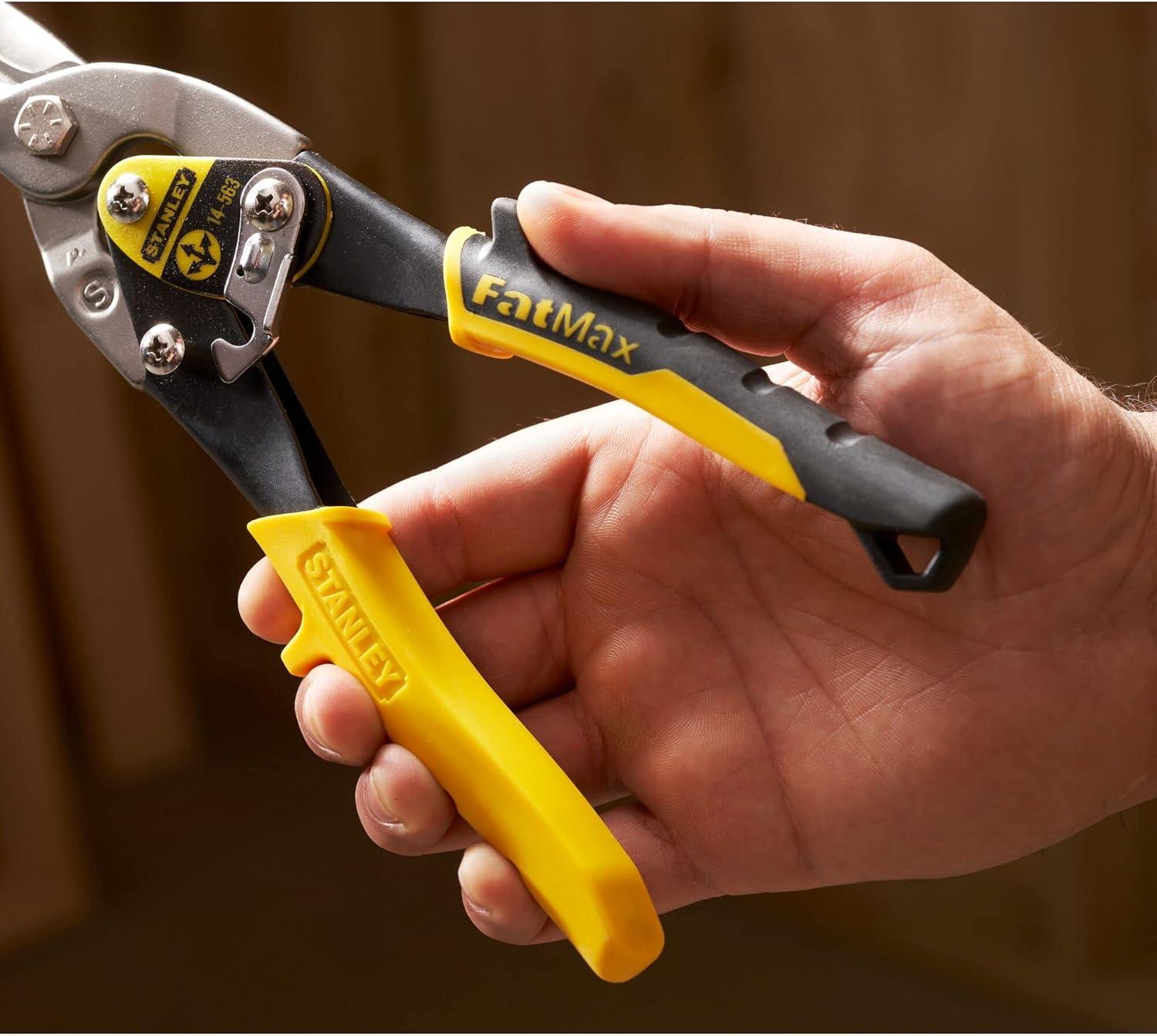 STANLEY - Yellow Aviation Snips Straight Cut 250mm (10in)