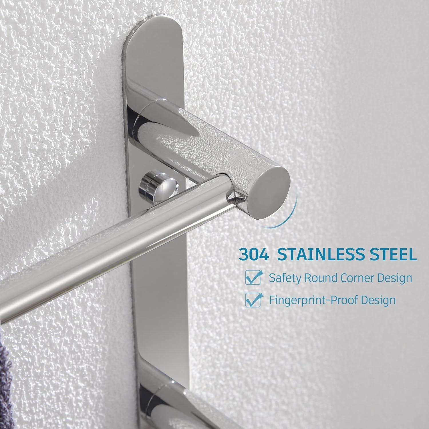 24" Bathroom Towel Bar Wall Mounted