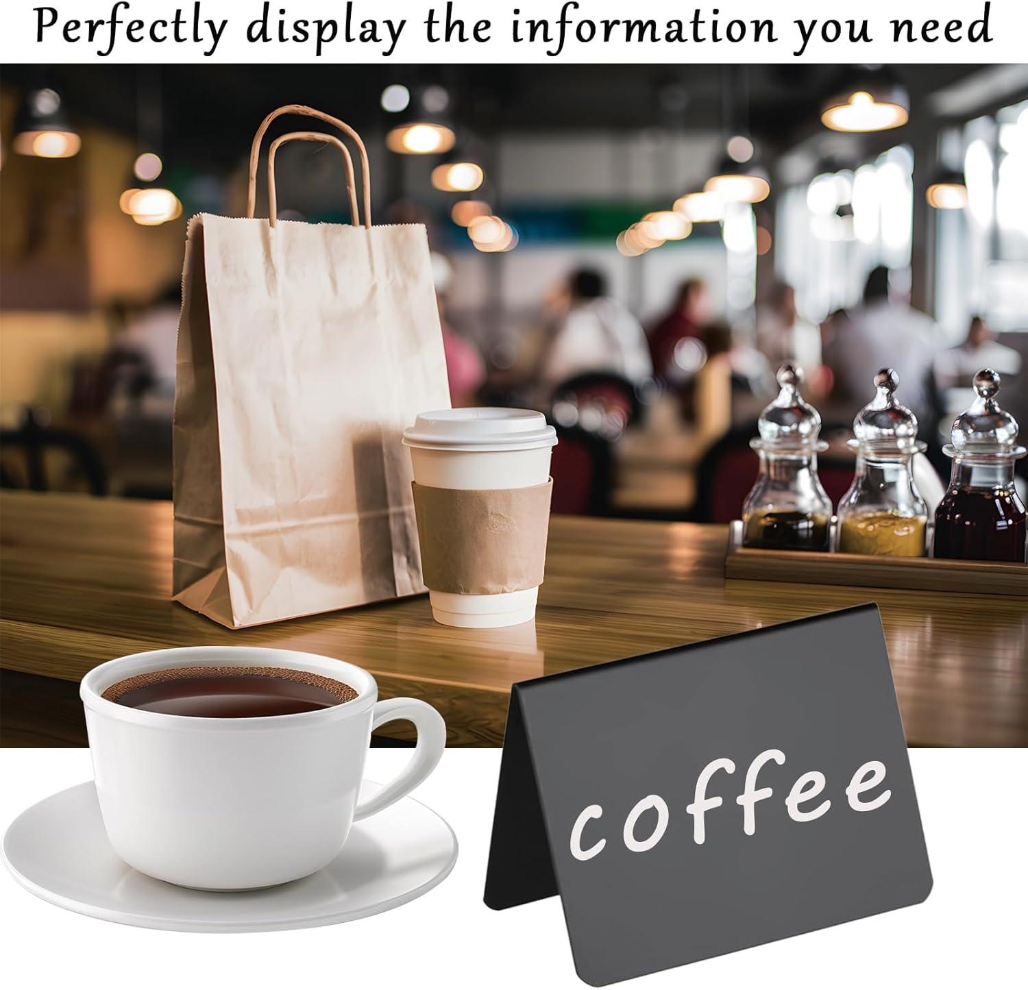 Food Labels for Party Buffet, 20PCS Reusable Reserved Table Signs