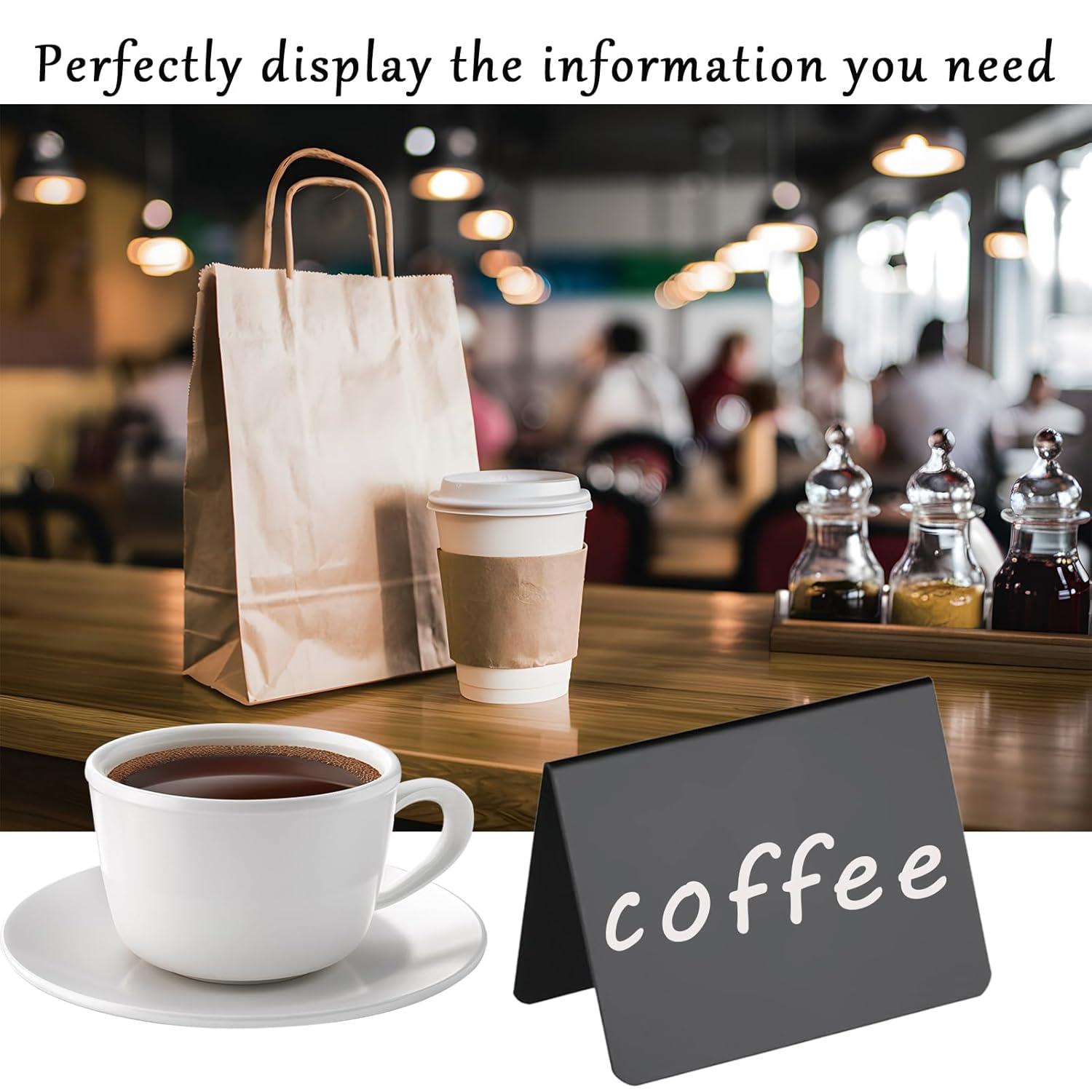 Food Labels for Party Buffet, 20PCS Reusable Reserved Table Signs