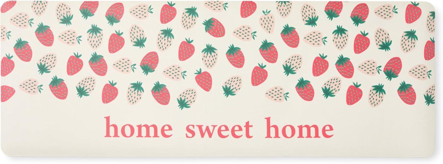 Sur La Table Kitchen Essentials SUR LA TABLE KITCHEN ESSENTIALS Home Sweet Home Quirky Strawberries Fruit Kitchen Mat Cream
