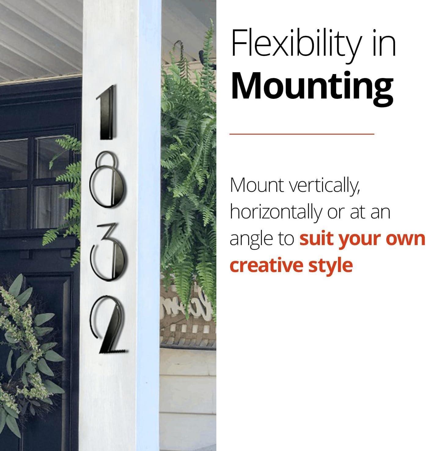 NACH Metal Floating Mount House Number