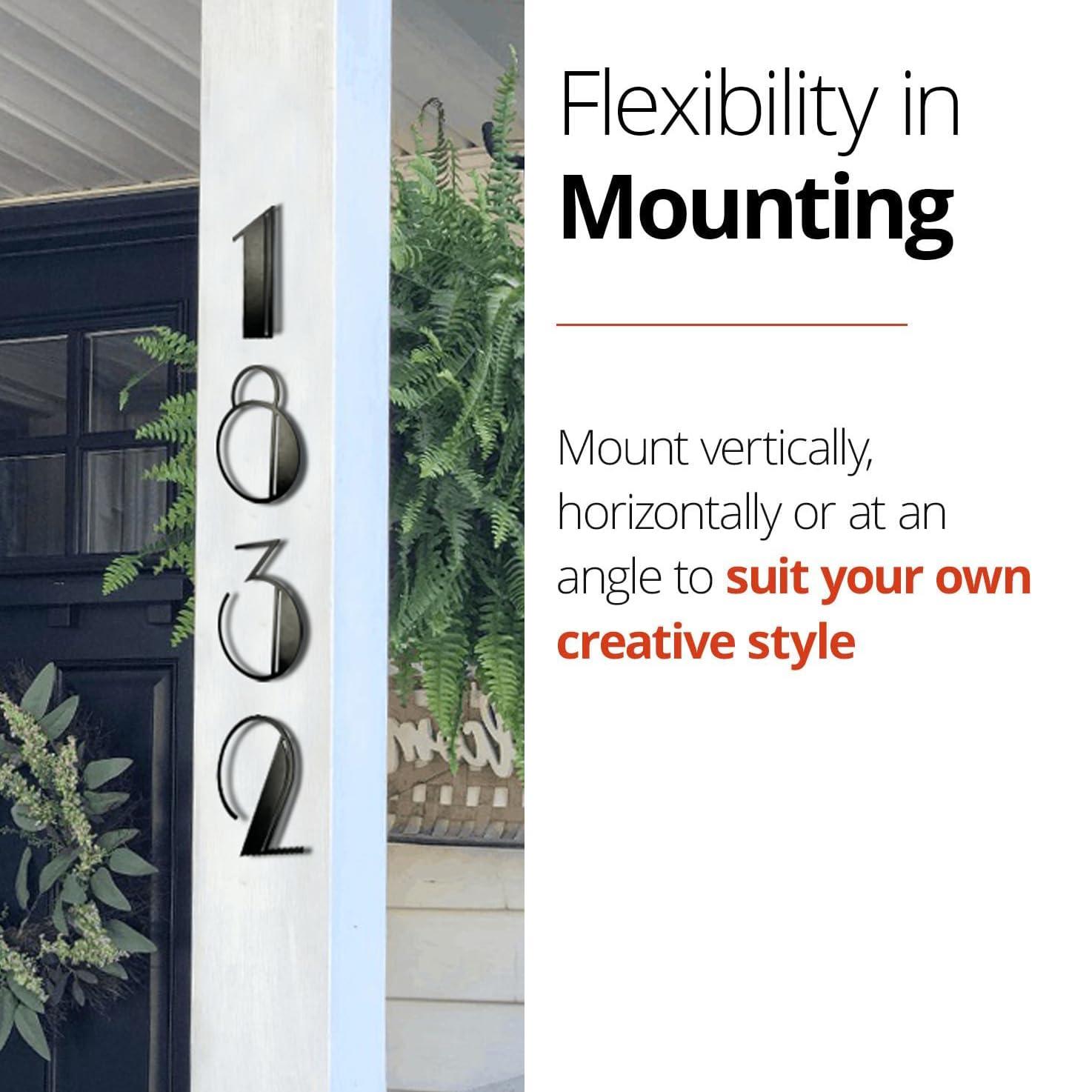 NACH Metal Floating Mount House Number