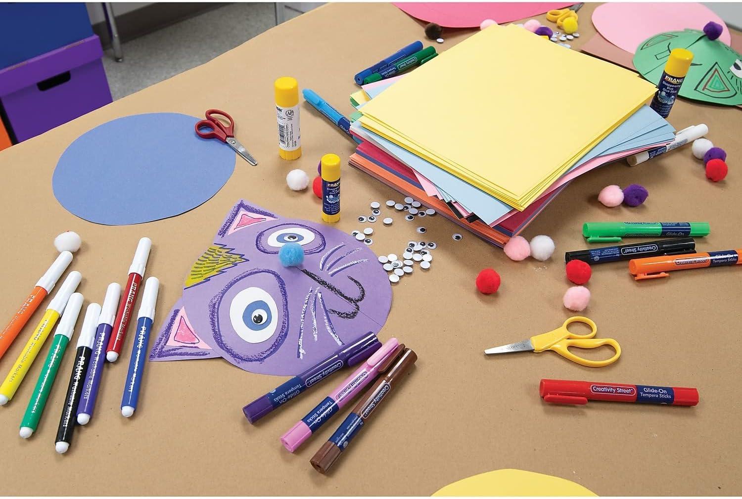 SunWorks Construction Paper, 10 Assorted Colors, 12 x 18, 50 Sheets