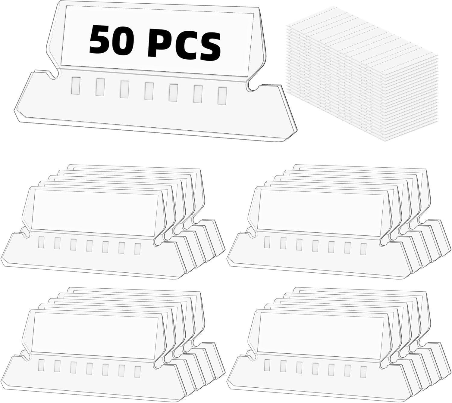 File Folder Tabs, Paxcoo 50 Sets Hanging File Folder Labels Tabs and Inserts for Hanging Folders