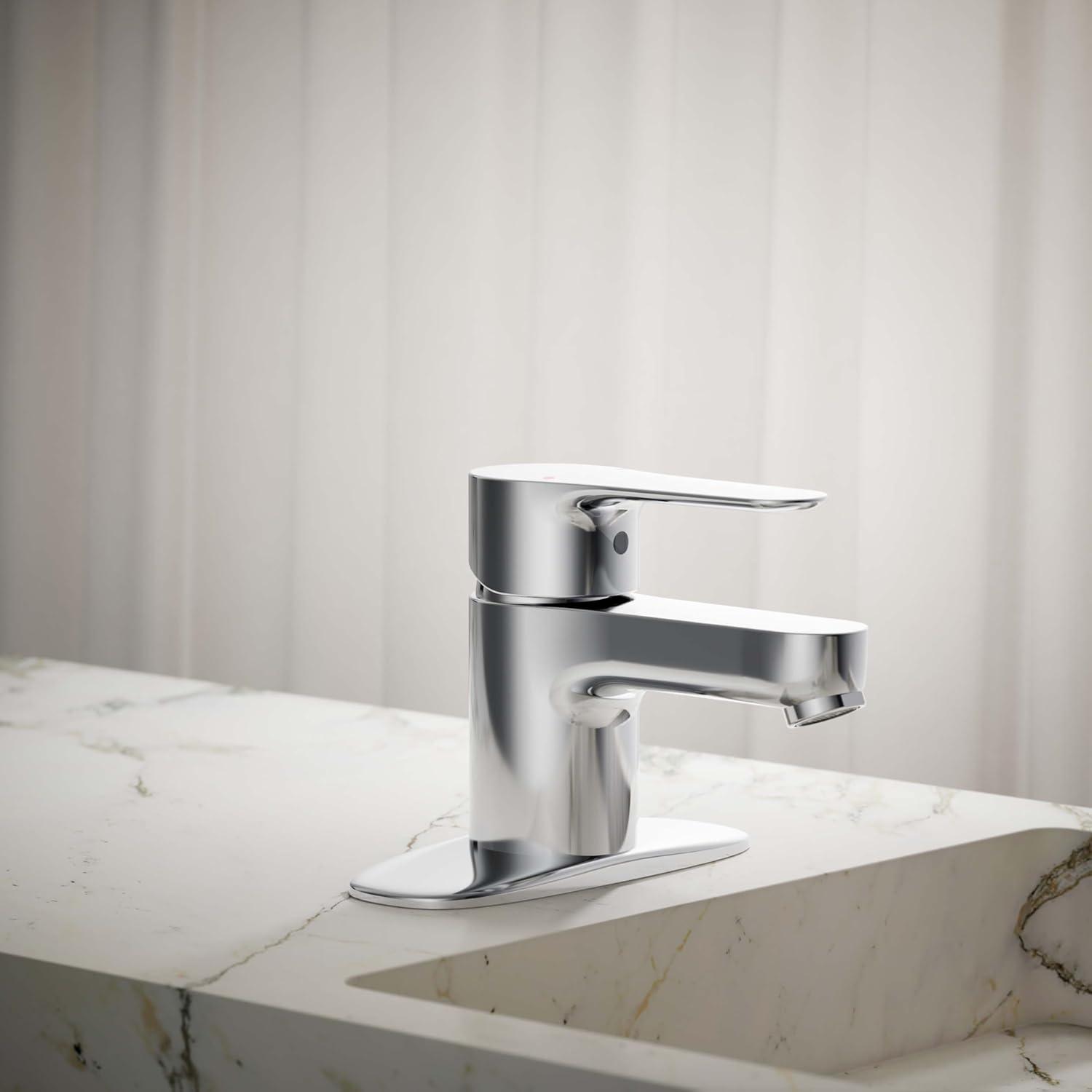 July Single-Handle Bathroom Sink Faucet with Escutcheon