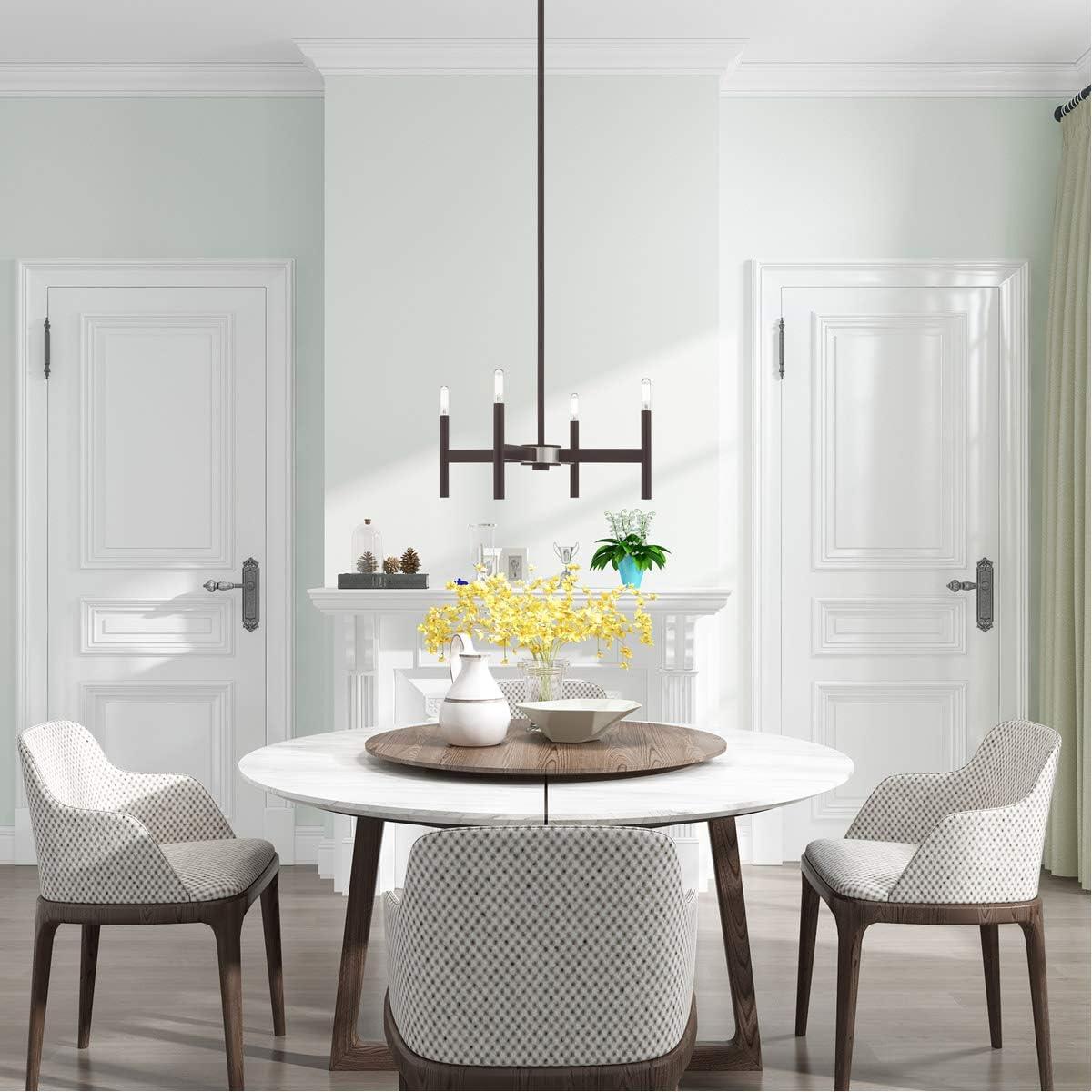 Livex Lighting Copenhagen 4 - Light Chandelier in Bronze