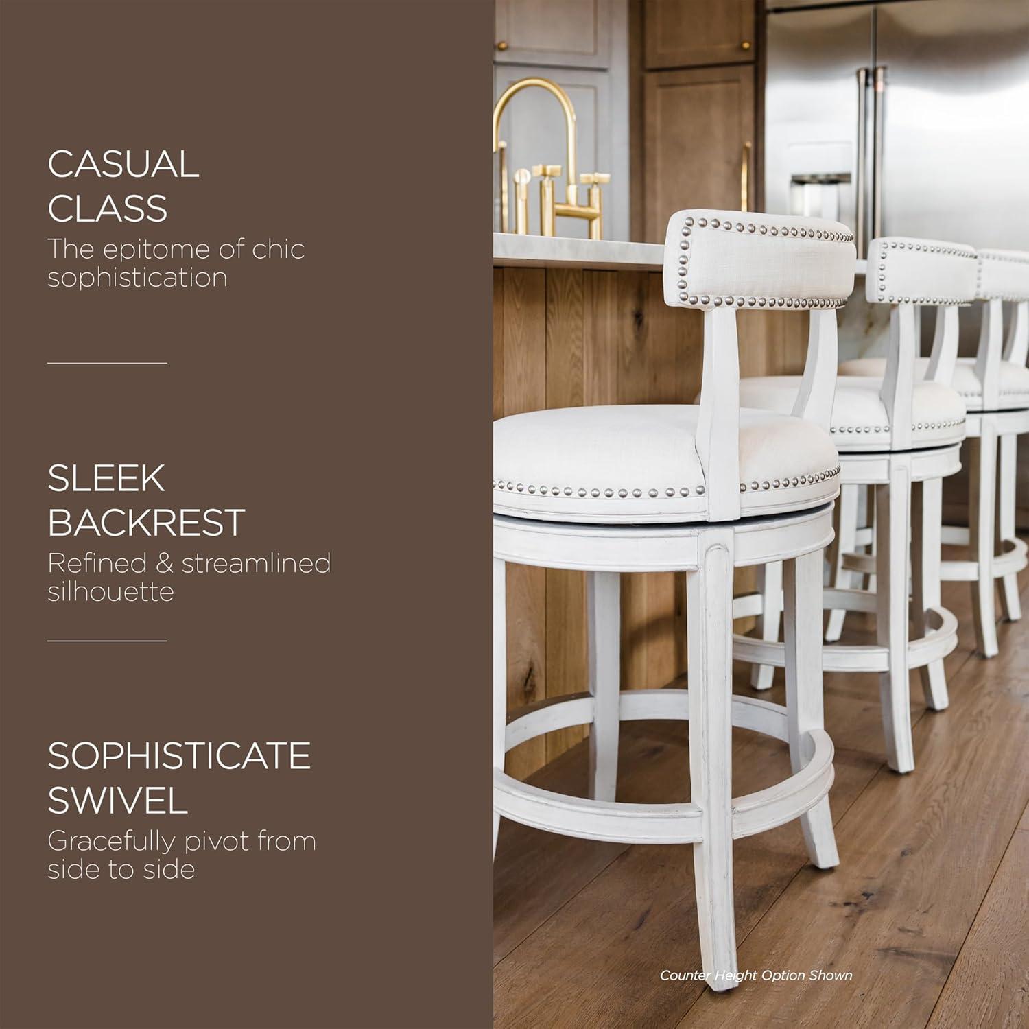 Maven Lane Maven Lane Alexander Stool with Fabric Upholstery